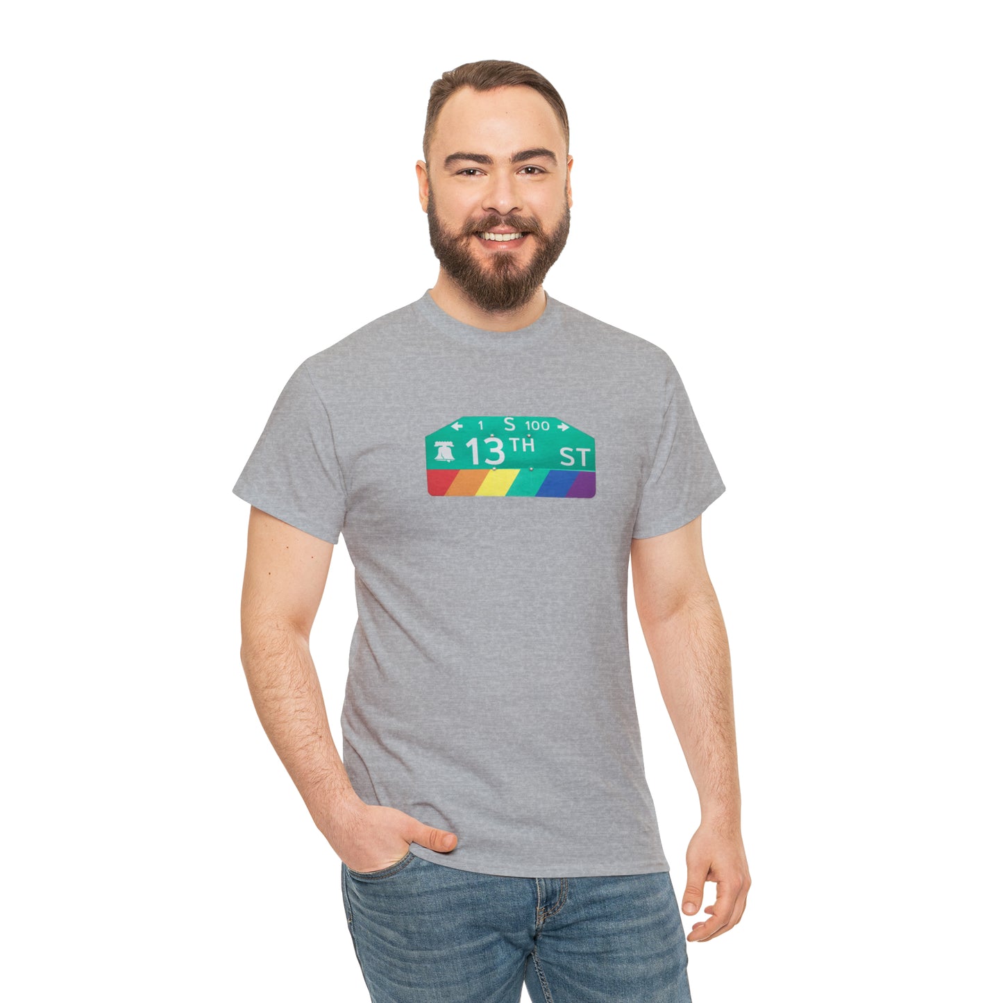 Philly Gayborhood Street Sign Cotton Tee
