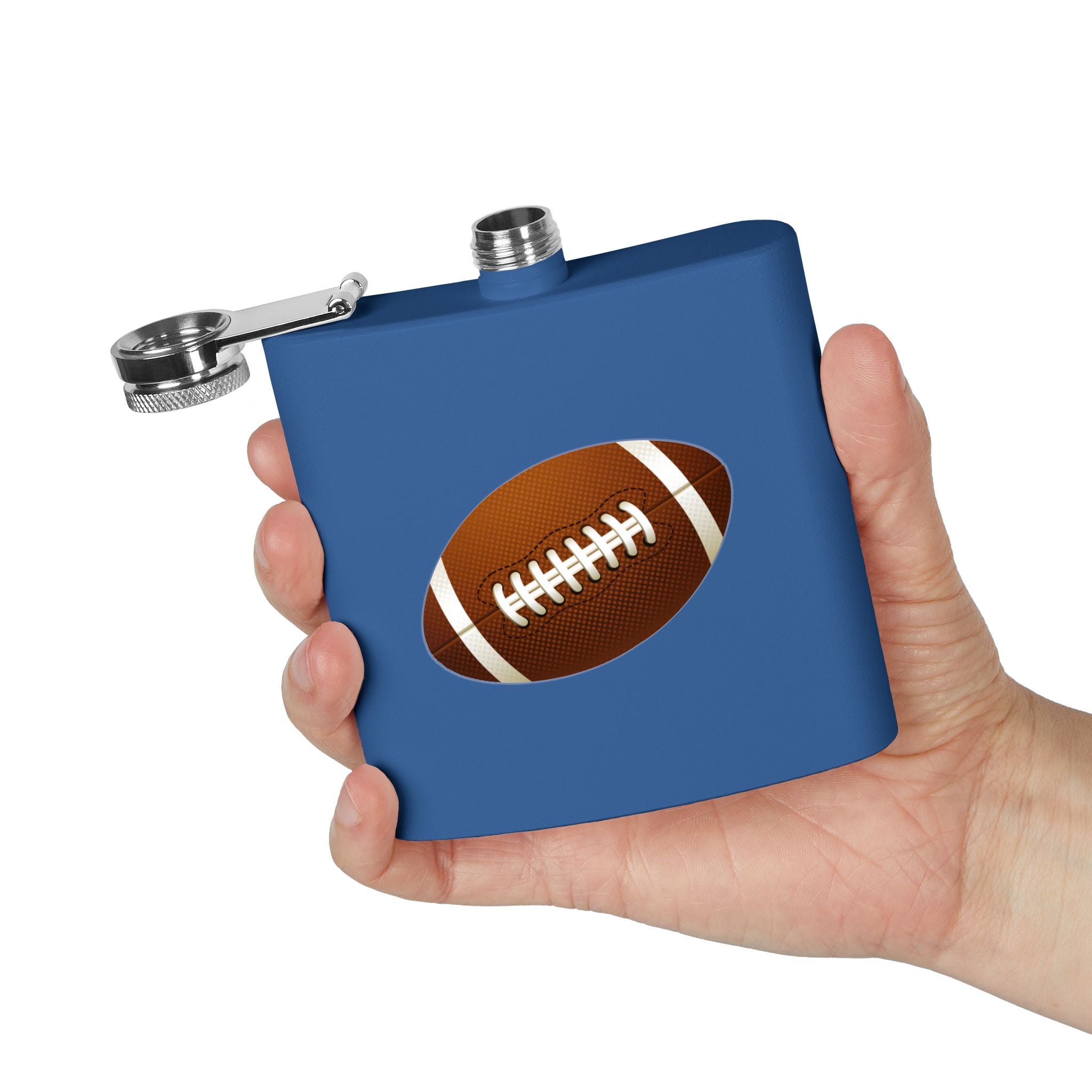 Football Stainless Steel Flask, 6oz