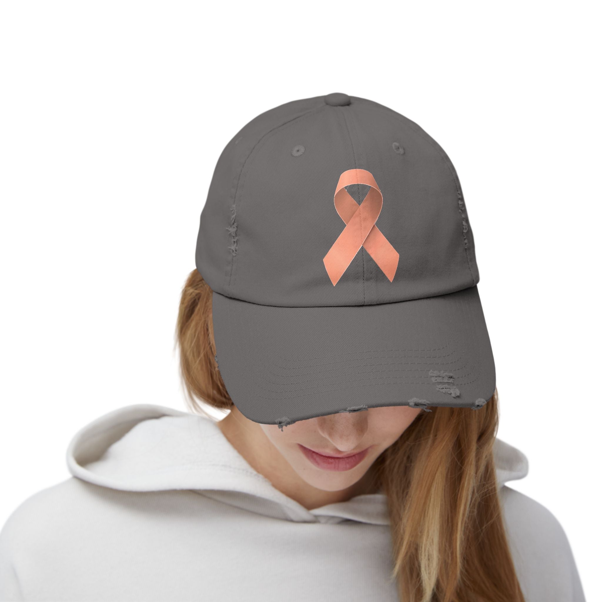 Uterine Cancer Distressed Hat