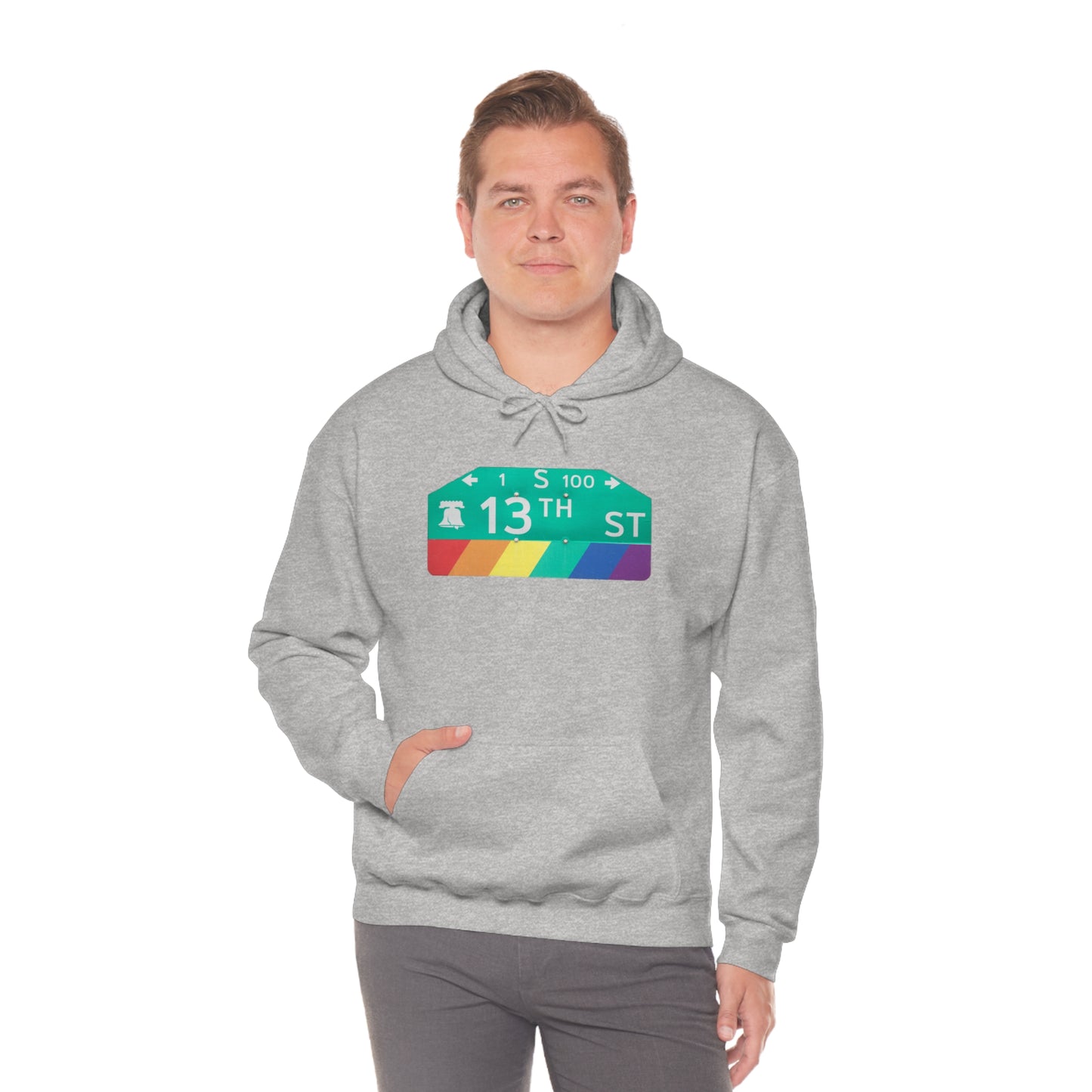 Philly Gayborhood Street Sign Hoodie