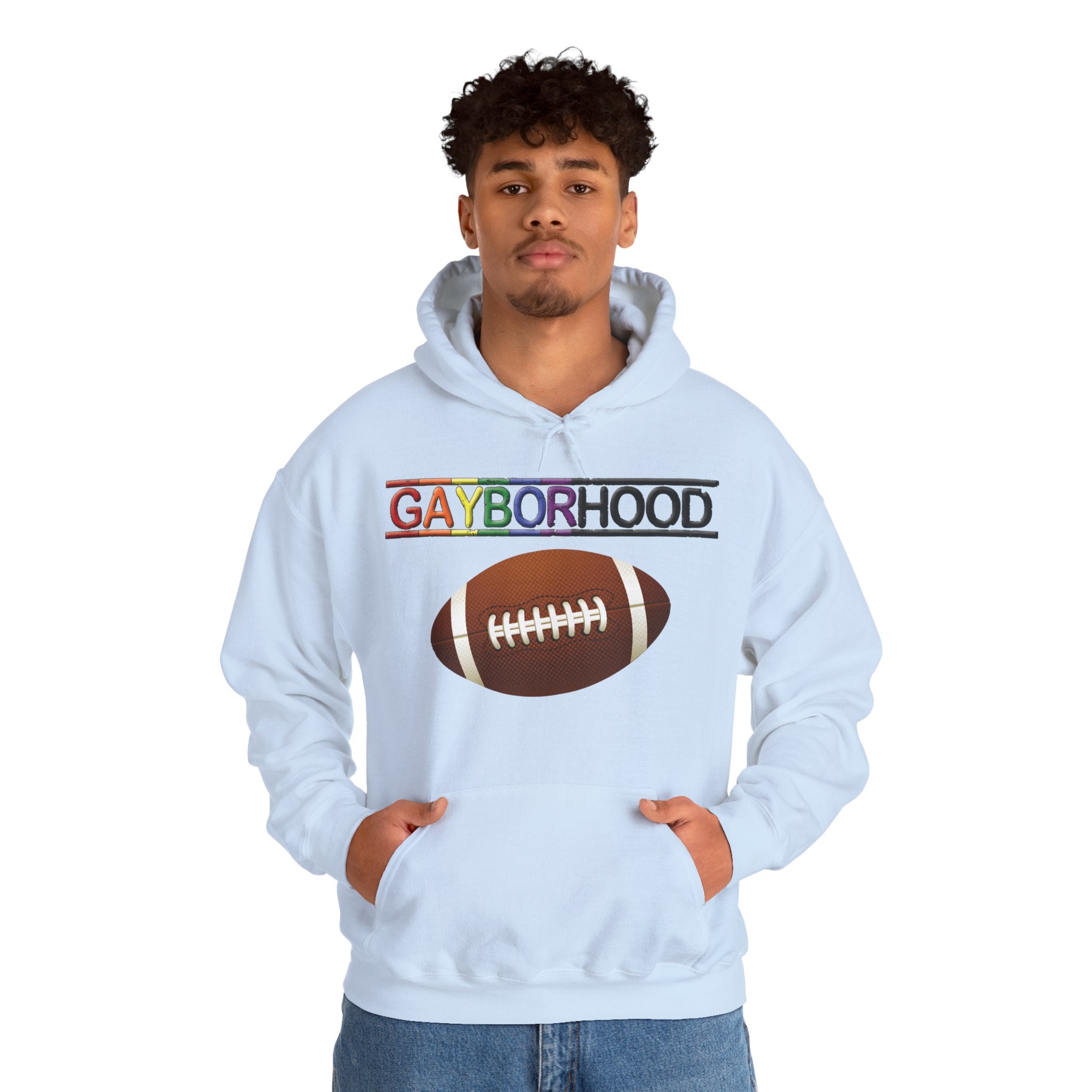 Gayborhood Football Heavy Blend™ Hoodie