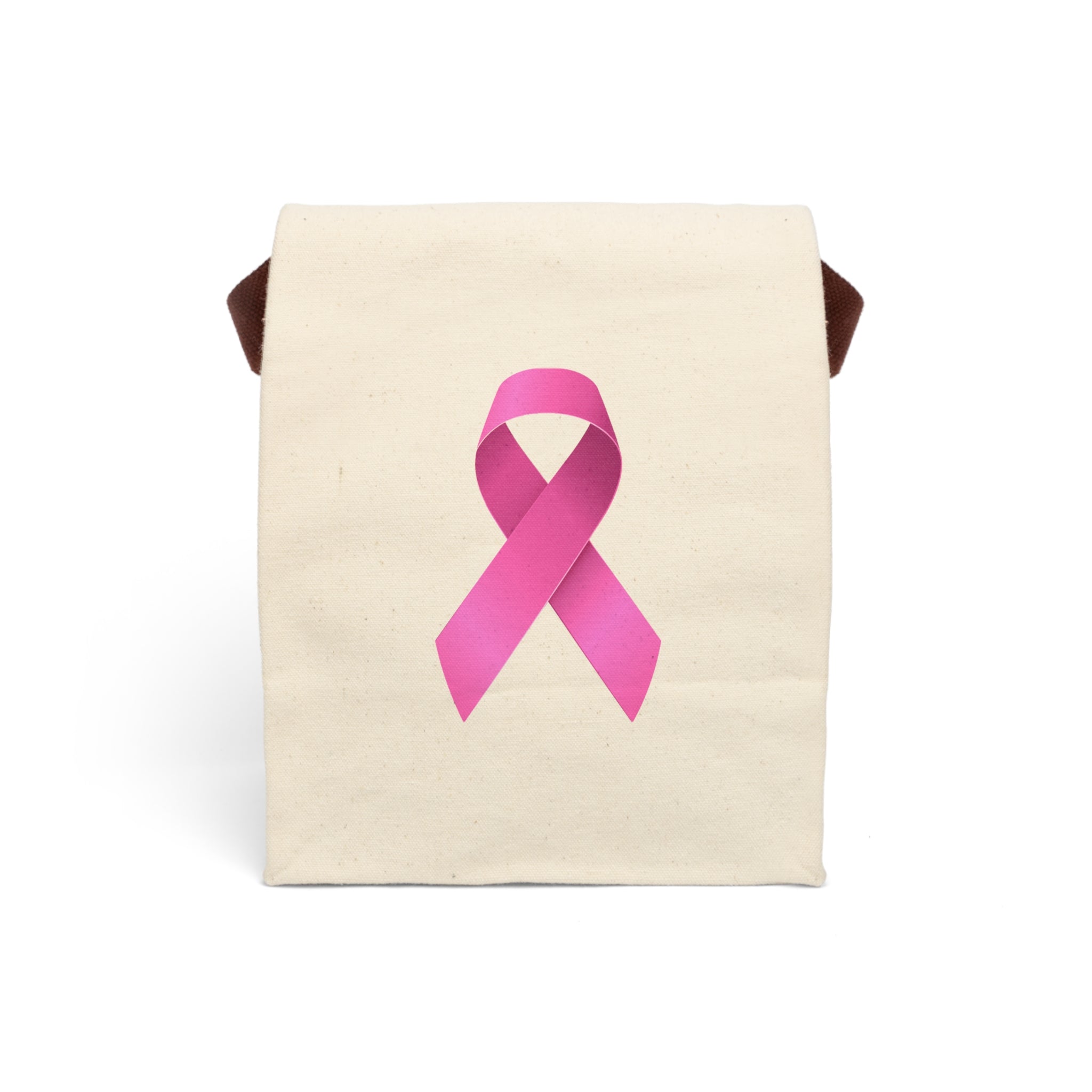 Canvas Lunch Bag Breast Cancer (Pink Ribbon)