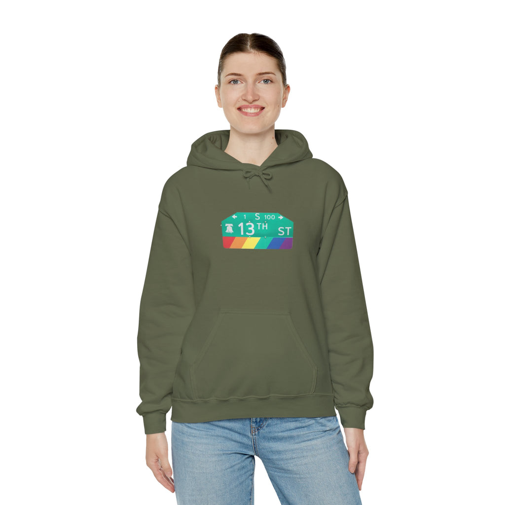 Philly Gayborhood Street Sign  Hoodie
