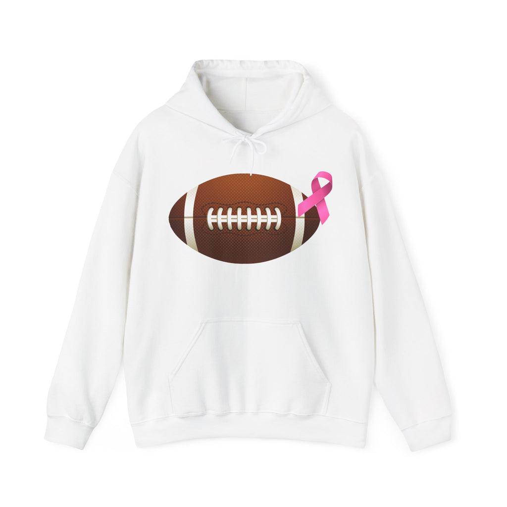 Breast Cancer Football Heavy Blend™ Hoodie