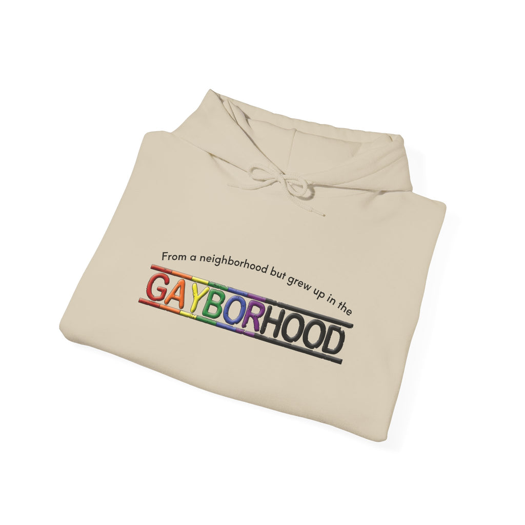 Grew up in the Gayborhood Hooded Sweatshirt