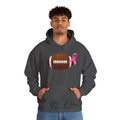 Breast Cancer Football Heavy Blend™ Hoodie