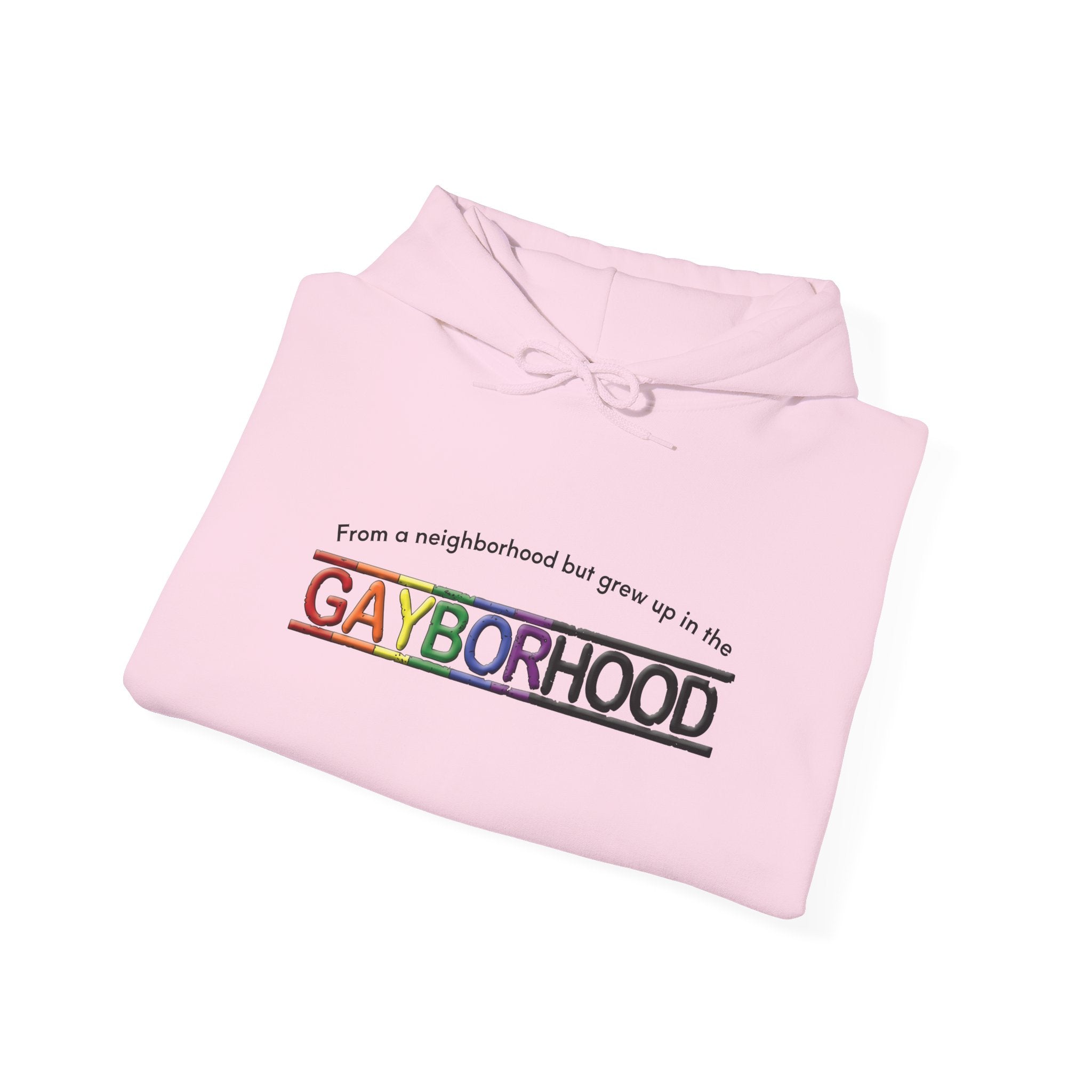 Grew up in the Gayborhood Hooded Sweatshirt
