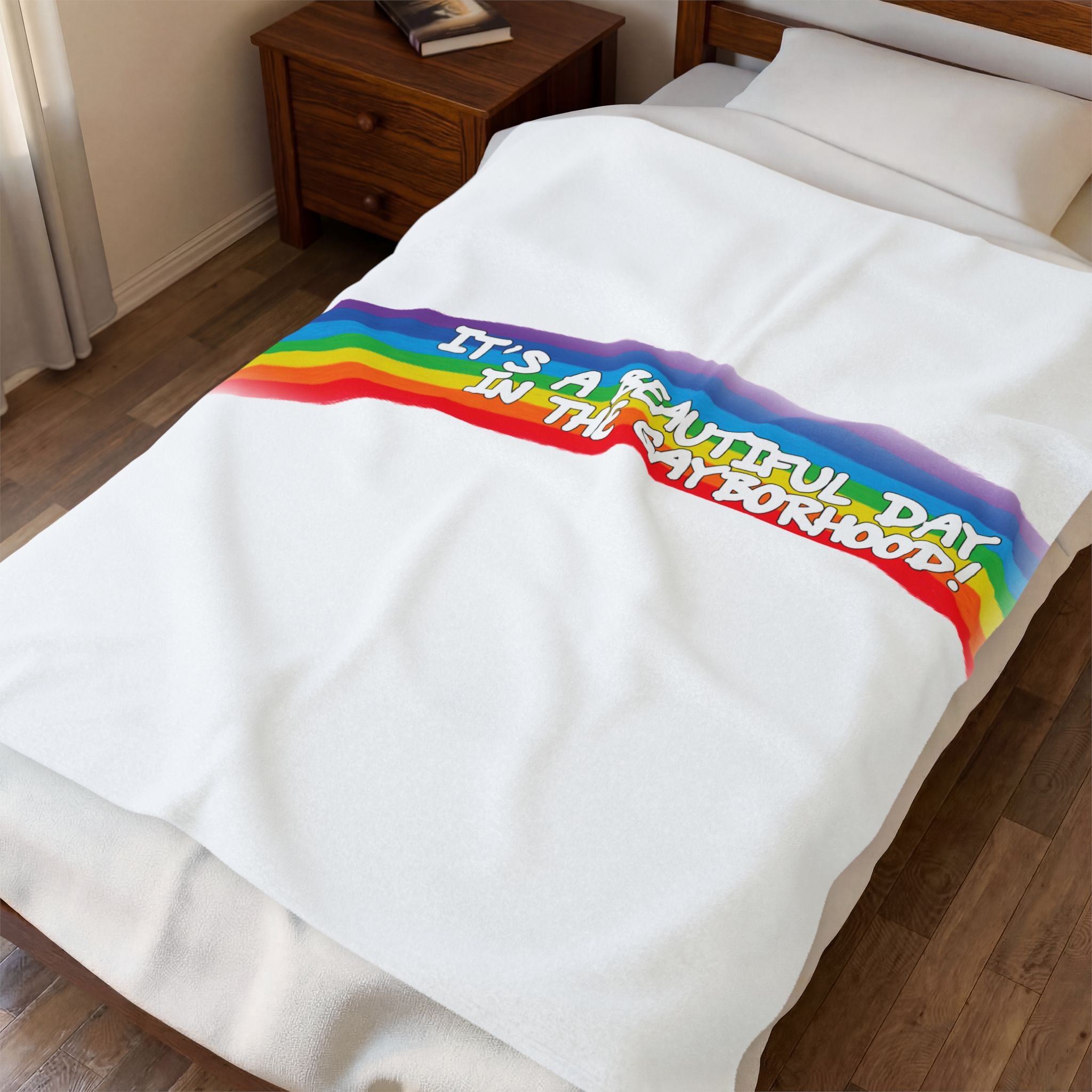 Beautiful Day Velveteen Plush Blanket
