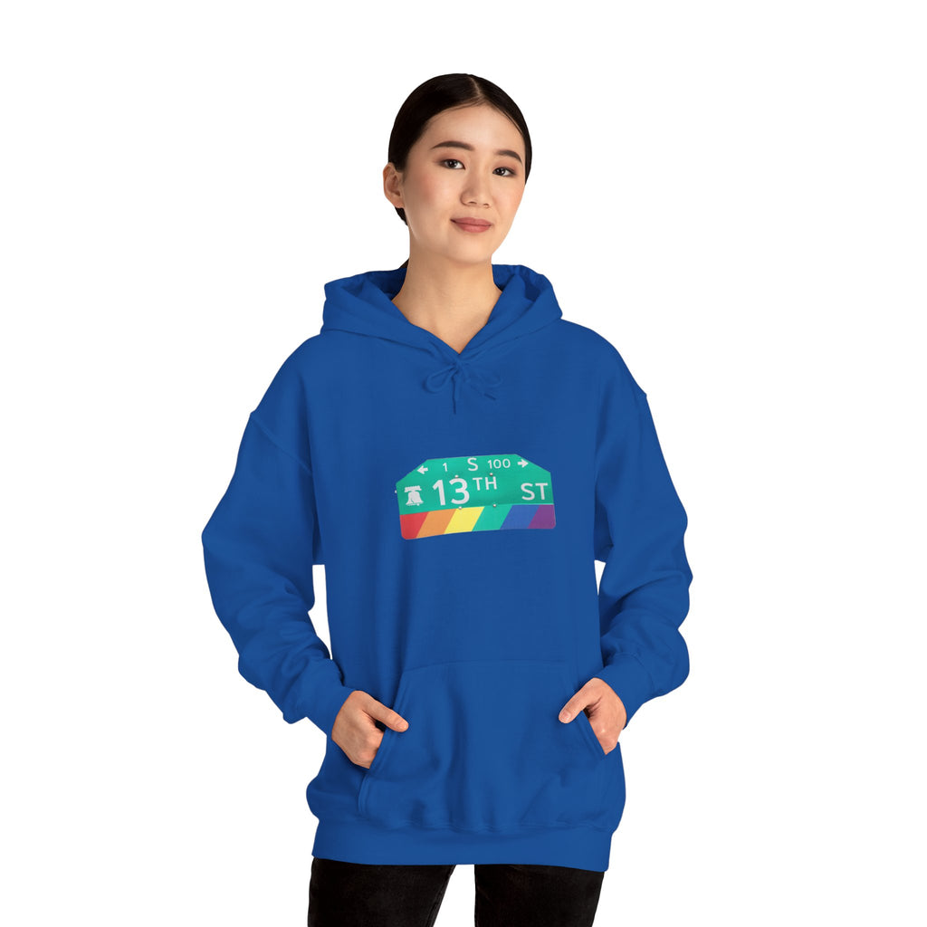Philly Gayborhood Street Sign  Hoodie