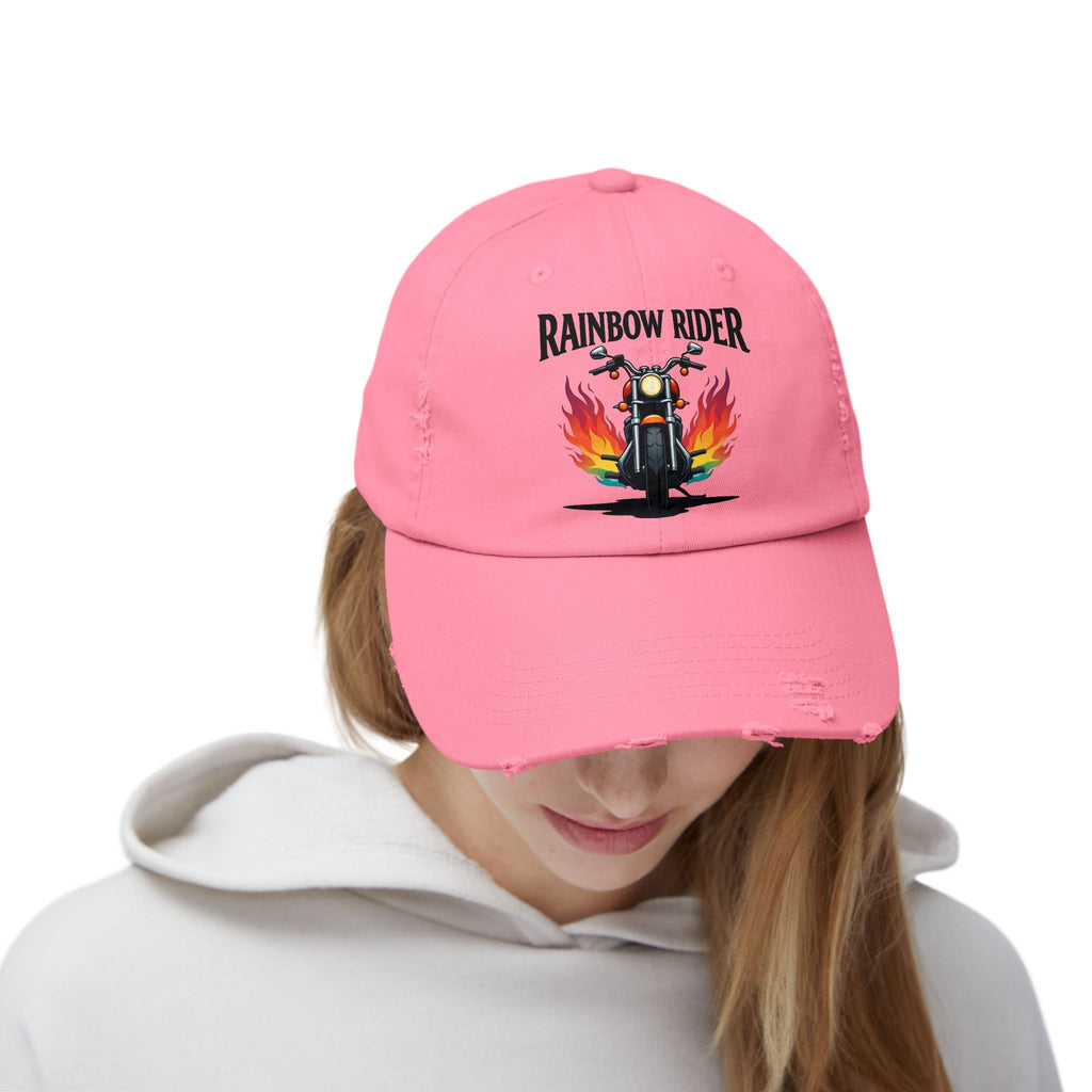 Rainbow Rider Distressed Design