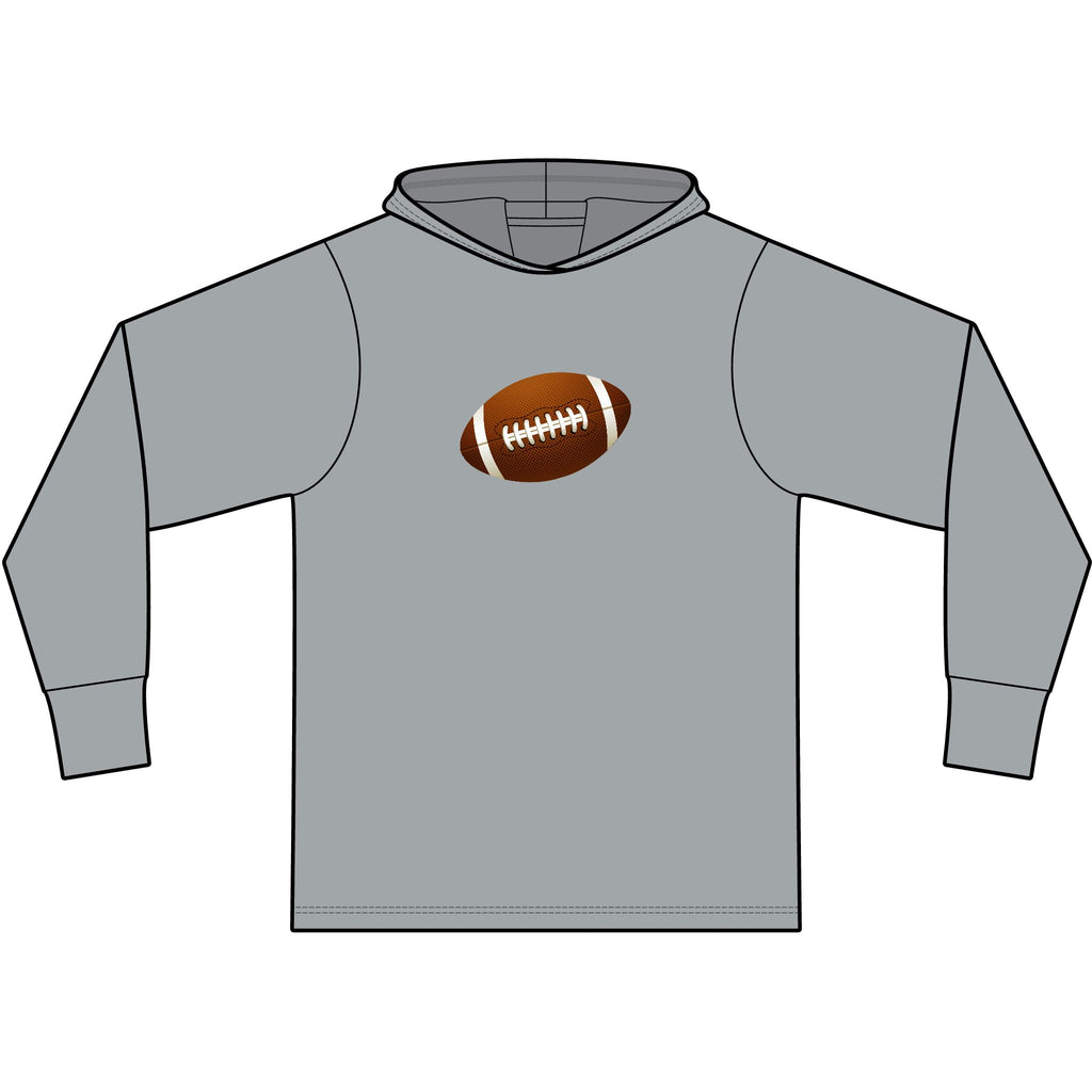 Gayborhood Football Long Sleeve Hooded T-Shirt