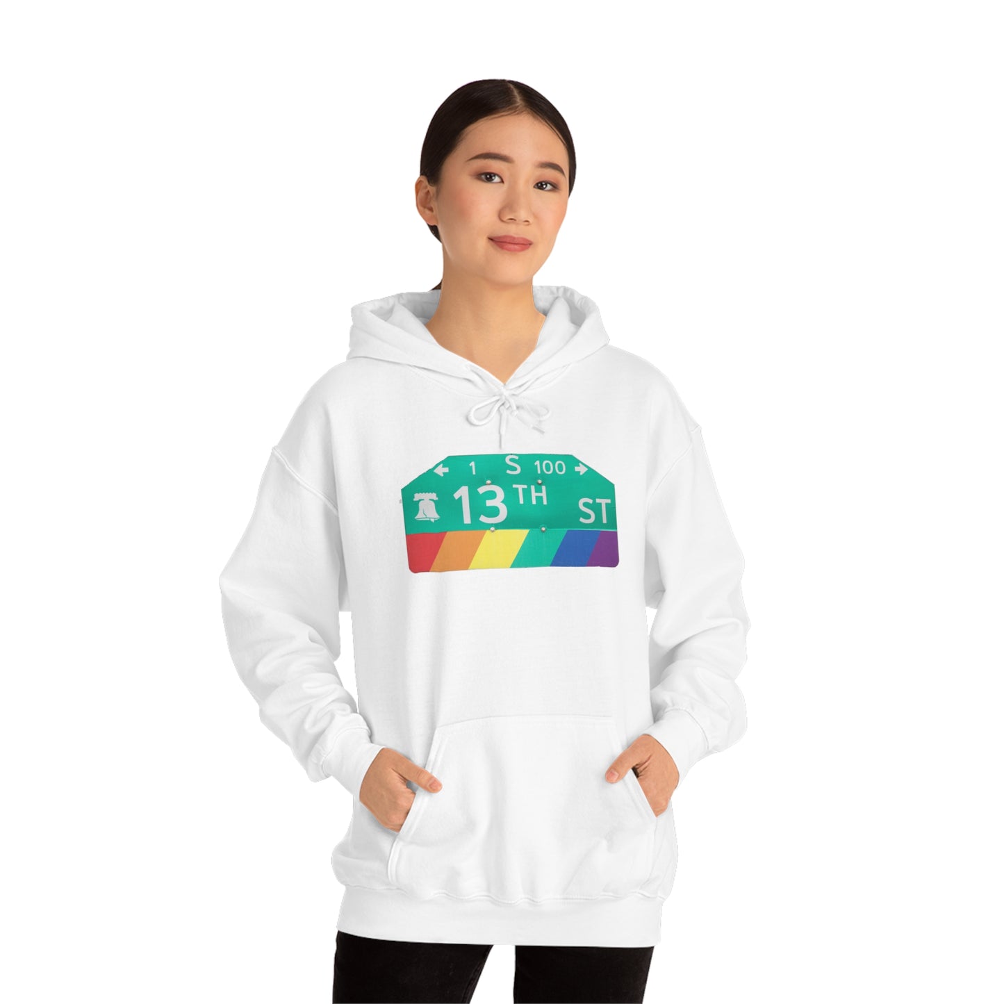 Philly Gayborhood Street Sign Hoodie