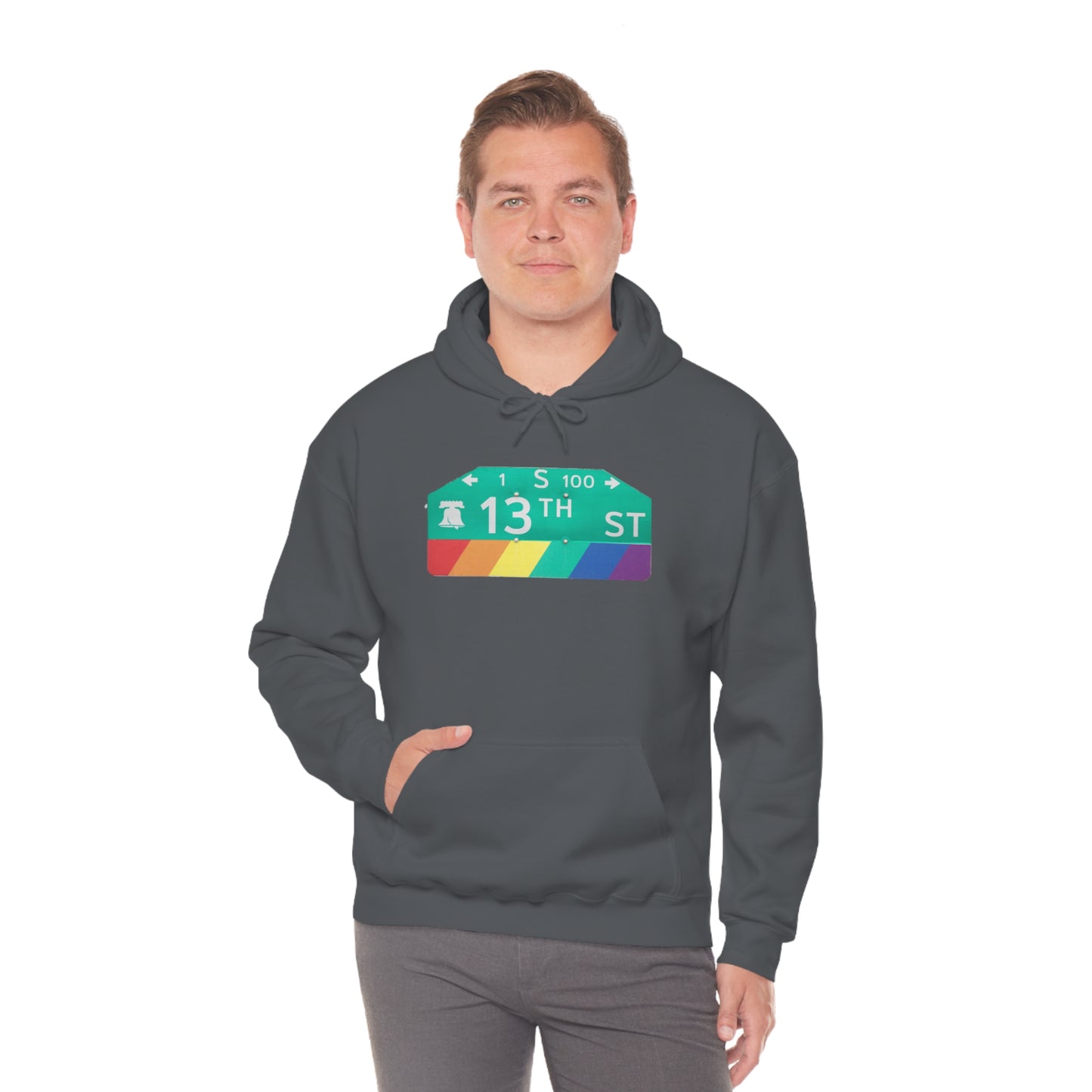 Philly Gayborhood Street Sign Hoodie