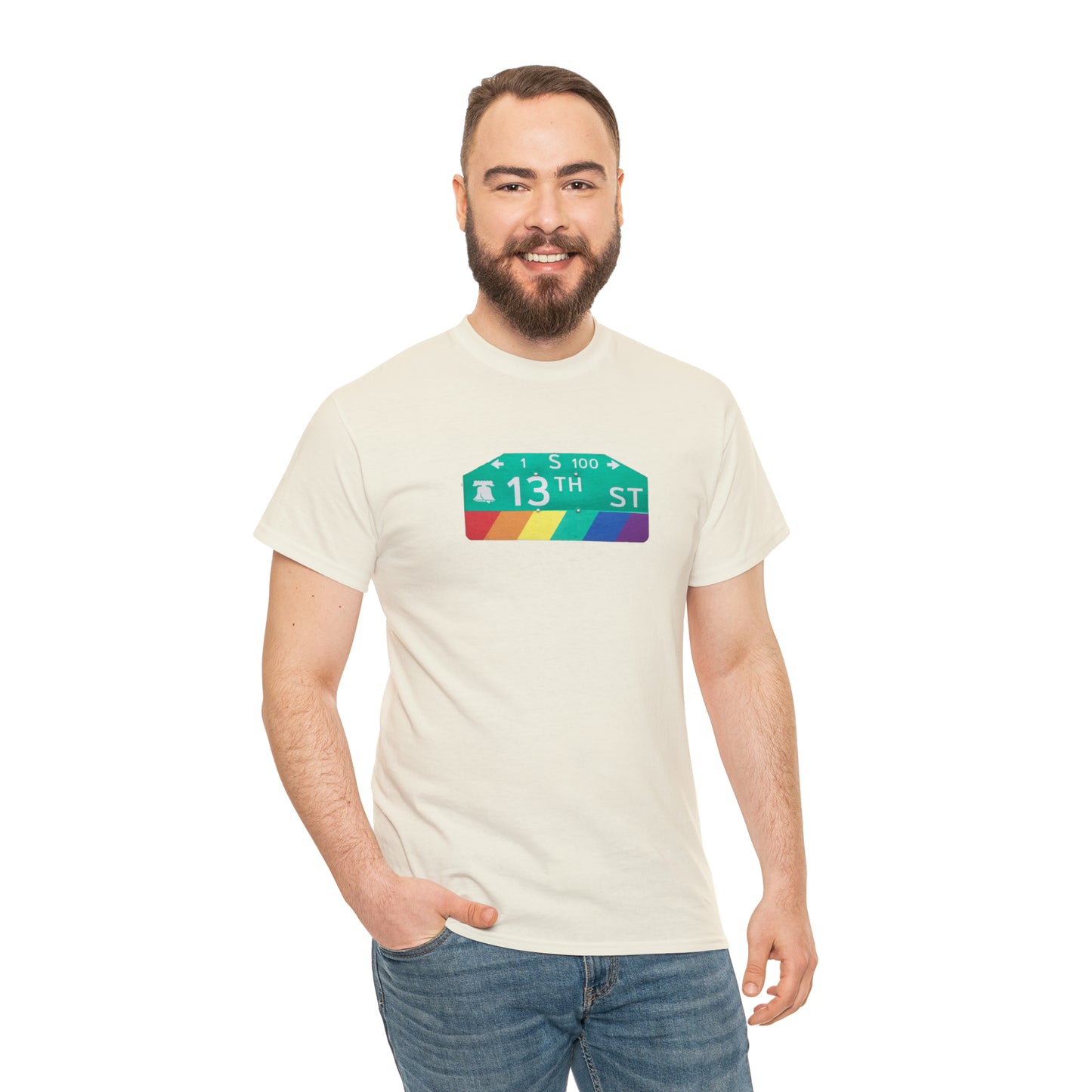 Philly Gayborhood Street Sign Cotton Tee