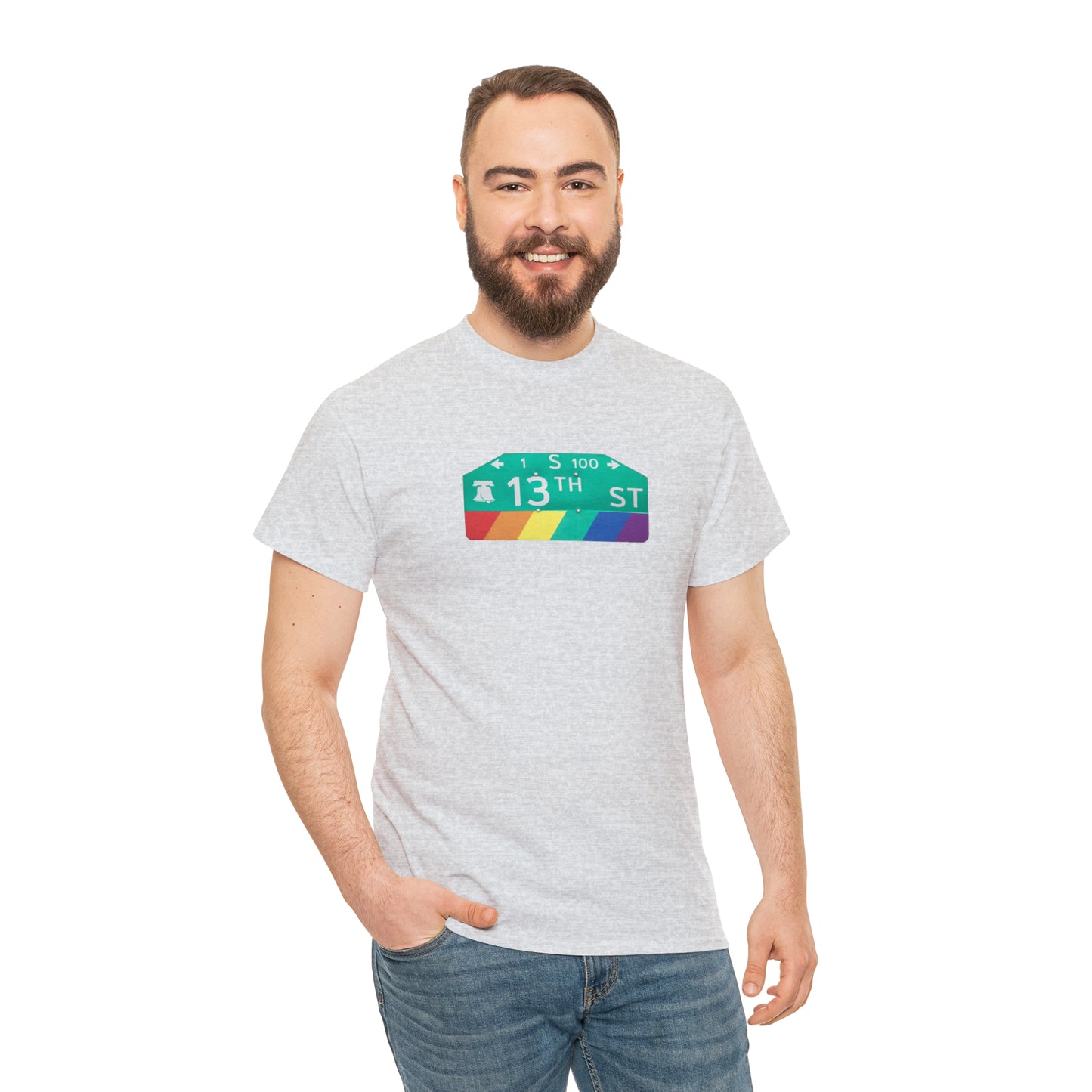 Philly Gayborhood Street Sign Cotton Tee