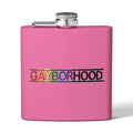 Gayborhood Stainless Steel Flask, 6oz