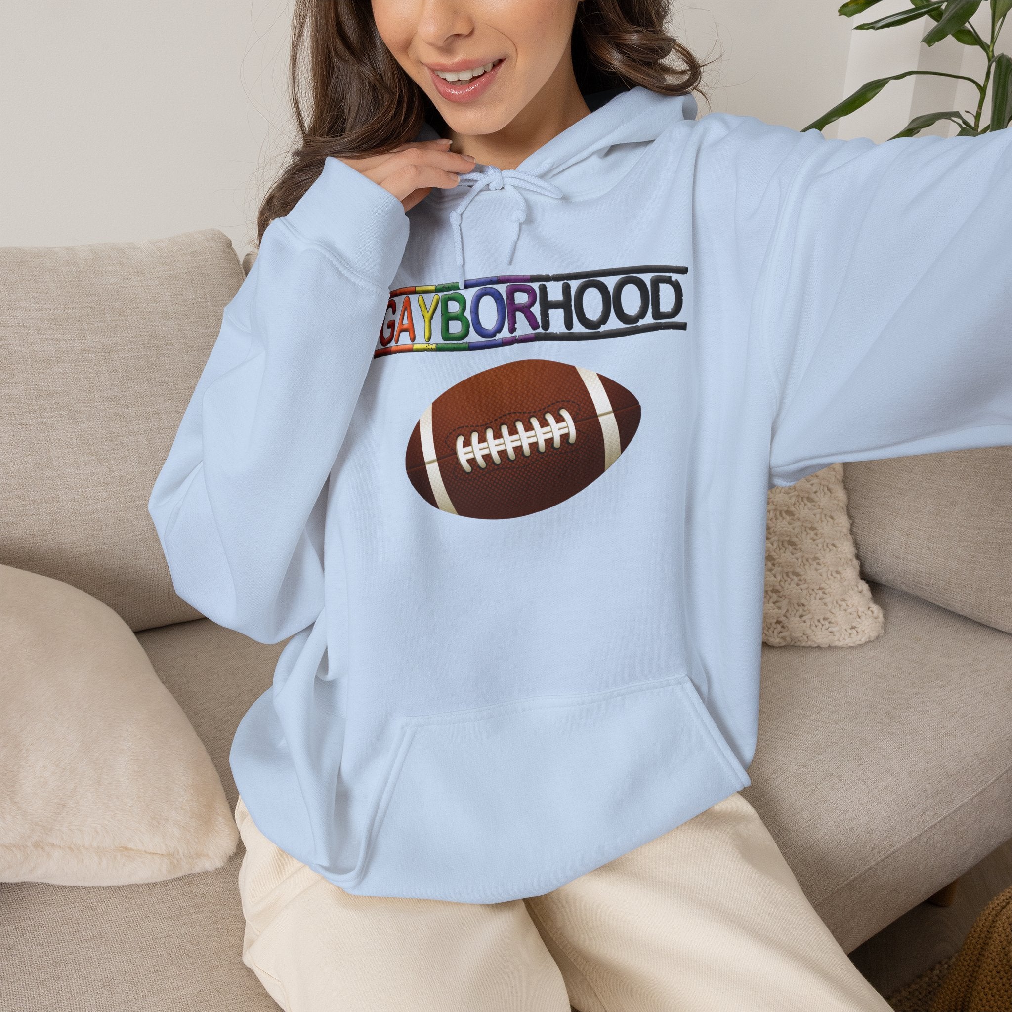Gayborhood Football Heavy Blend™ Hoodie