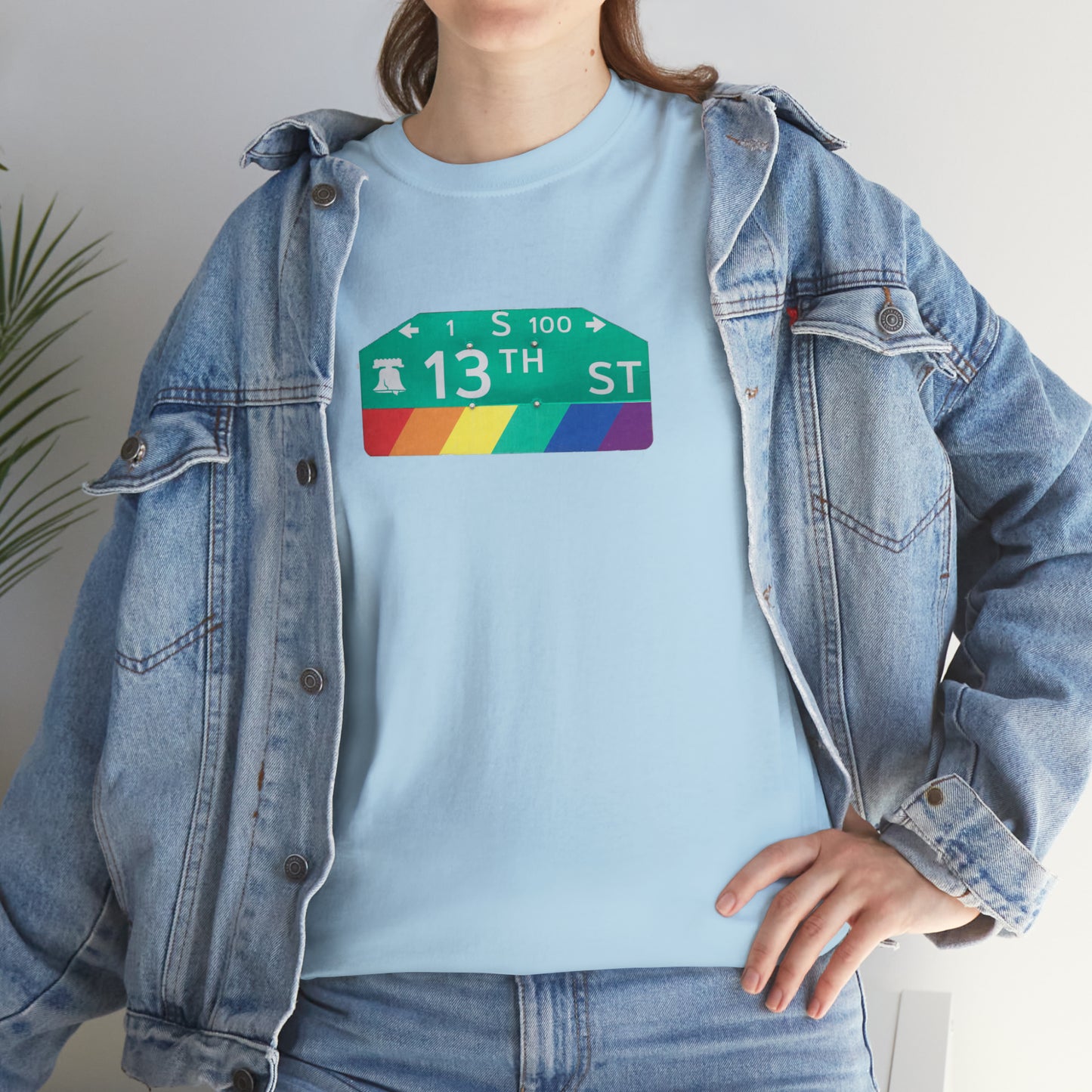 Philly Gayborhood Street Sign Cotton Tee