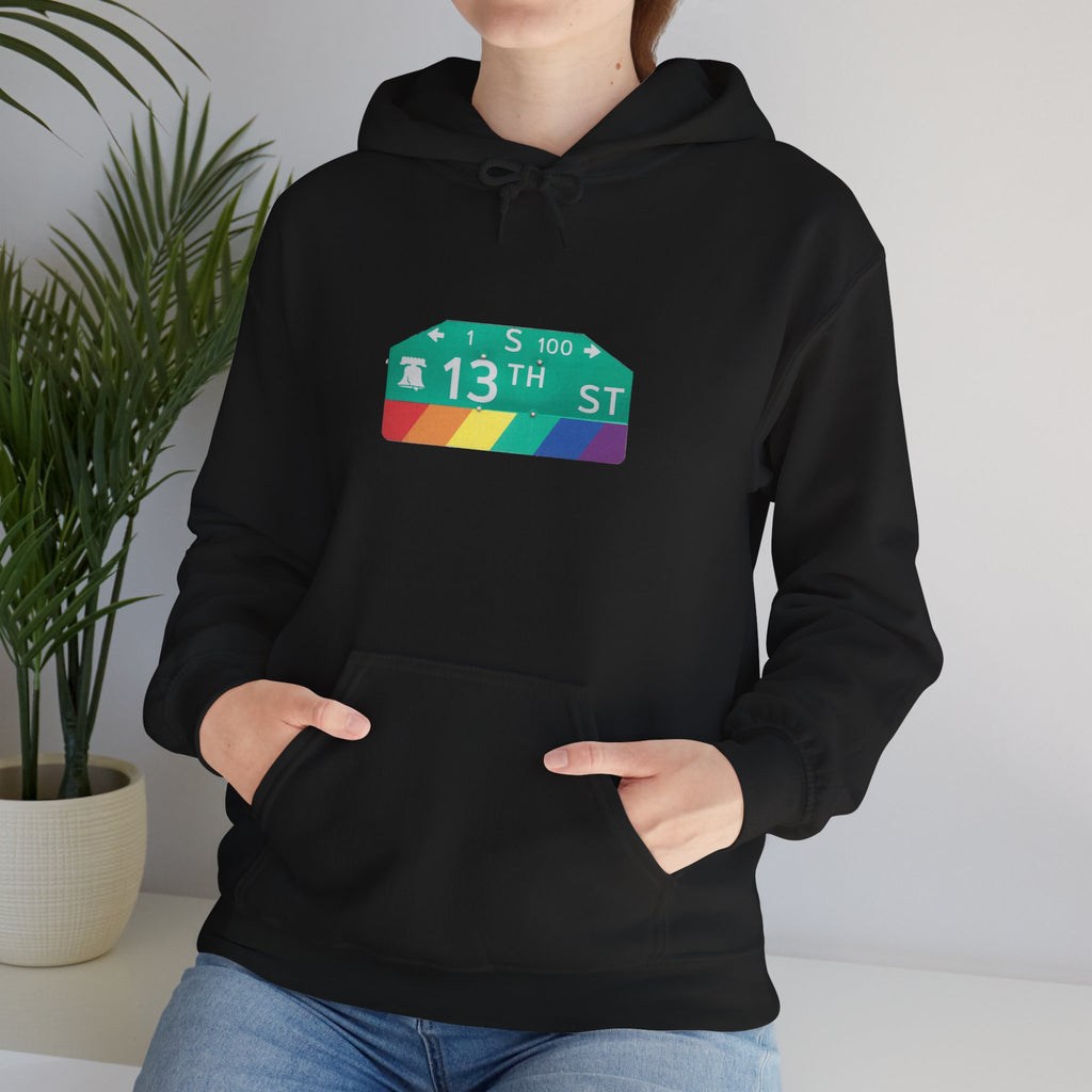 Philly Gayborhood Street Sign  Hoodie