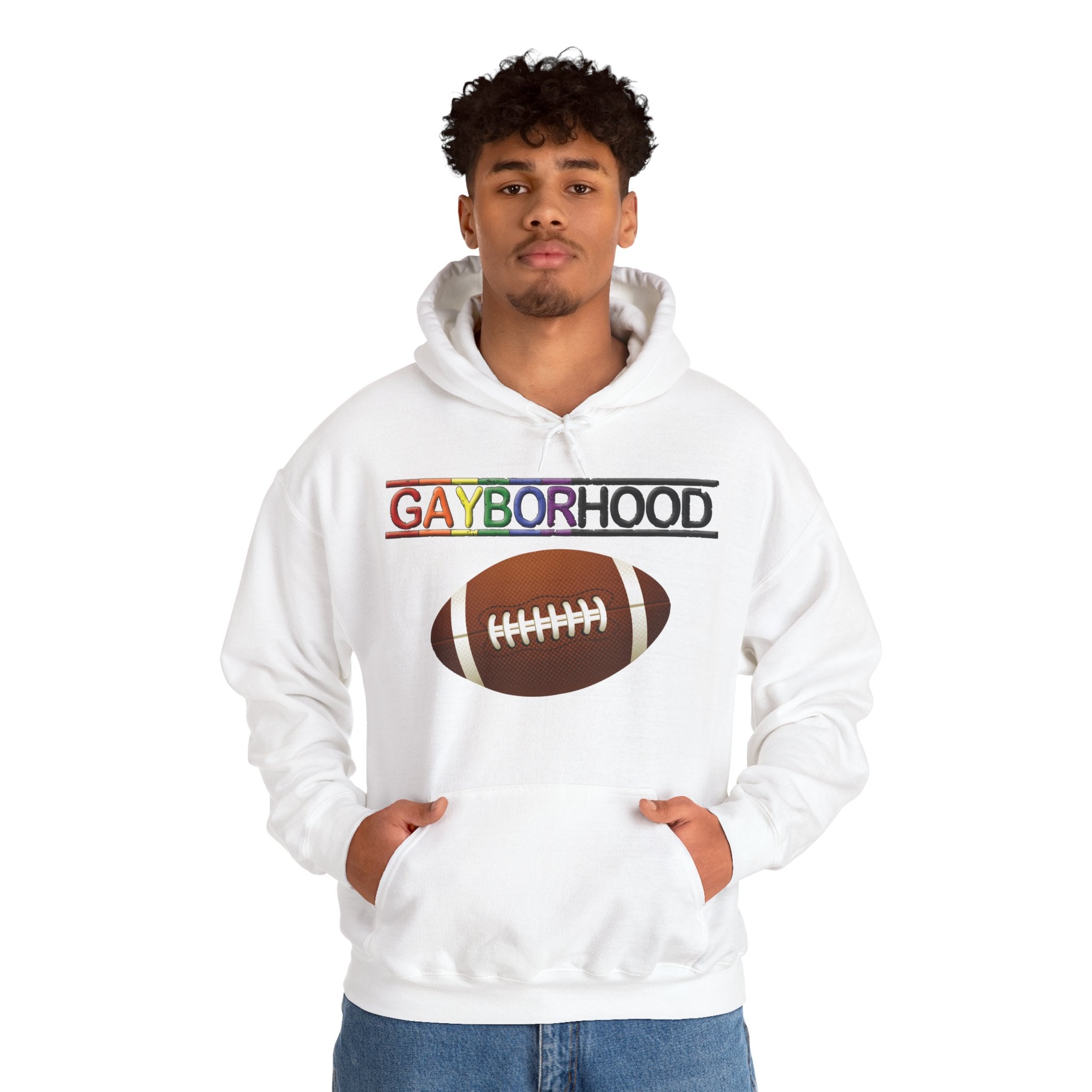 Gayborhood Football Heavy Blend™ Hoodie