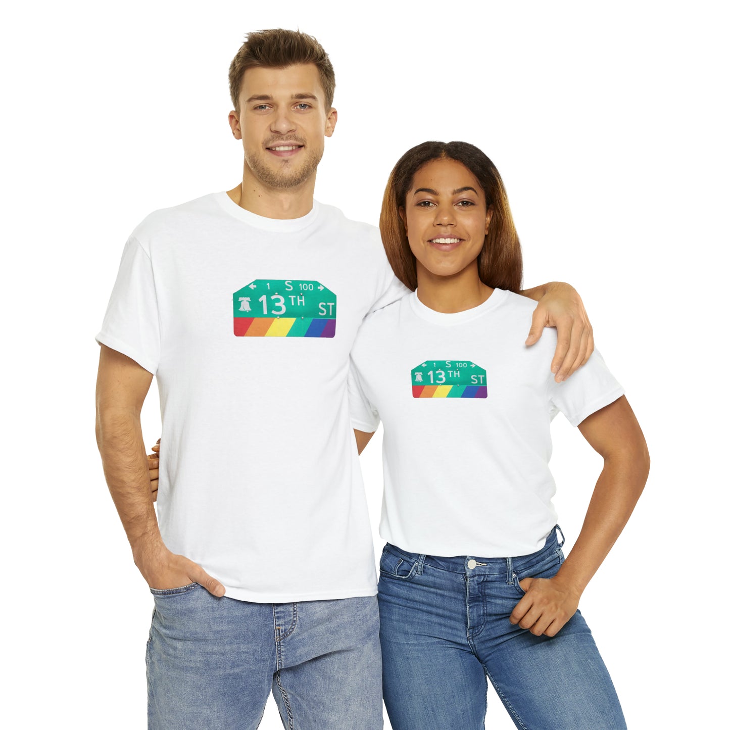 Philly Gayborhood Street Sign Cotton Tee