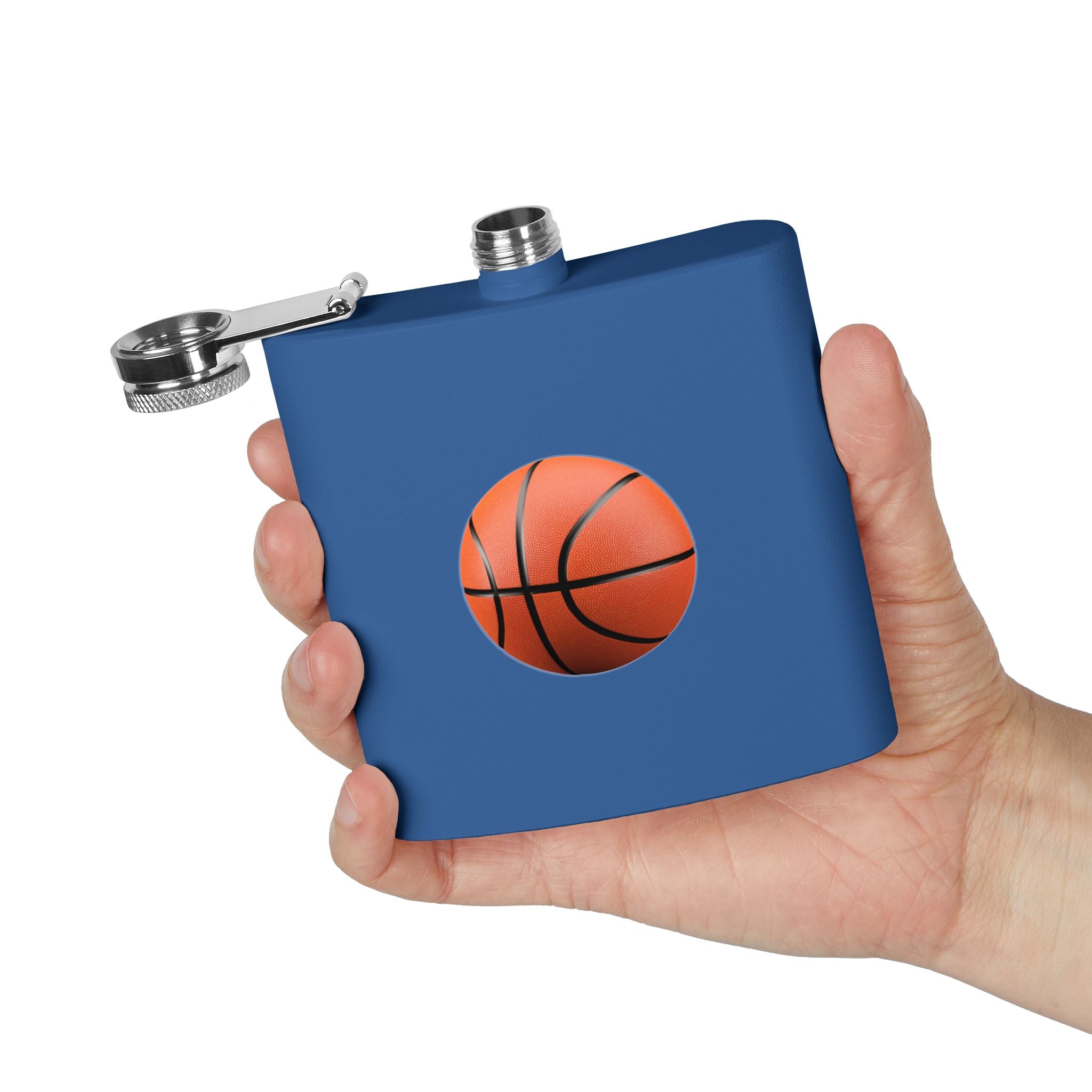 Basketball Stainless Steel Flask, 6oz