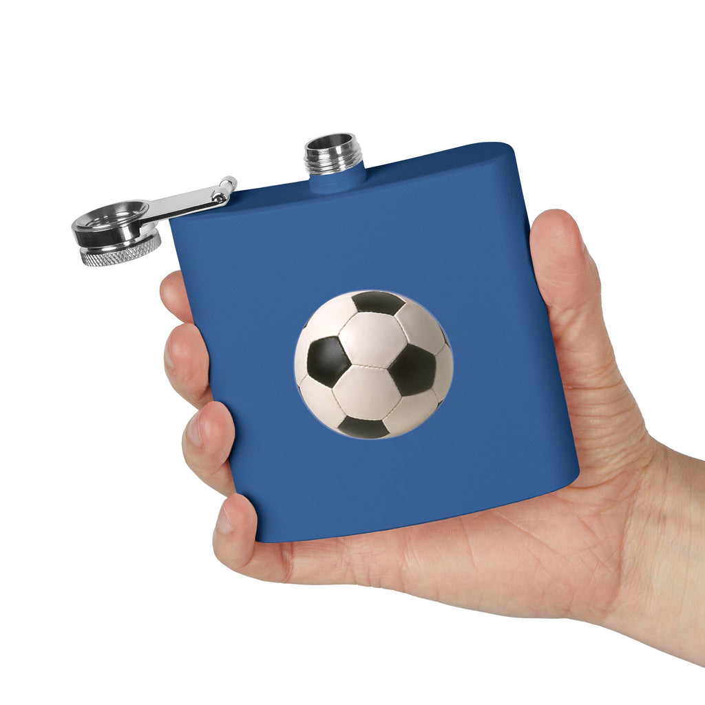 Soccer Stainless Steel Flask, 6oz