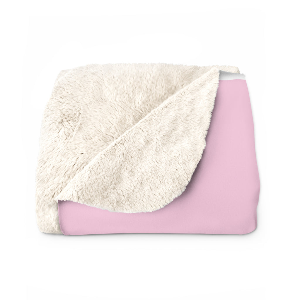 Pink Ribbon Sherpa Fleece Blanket
