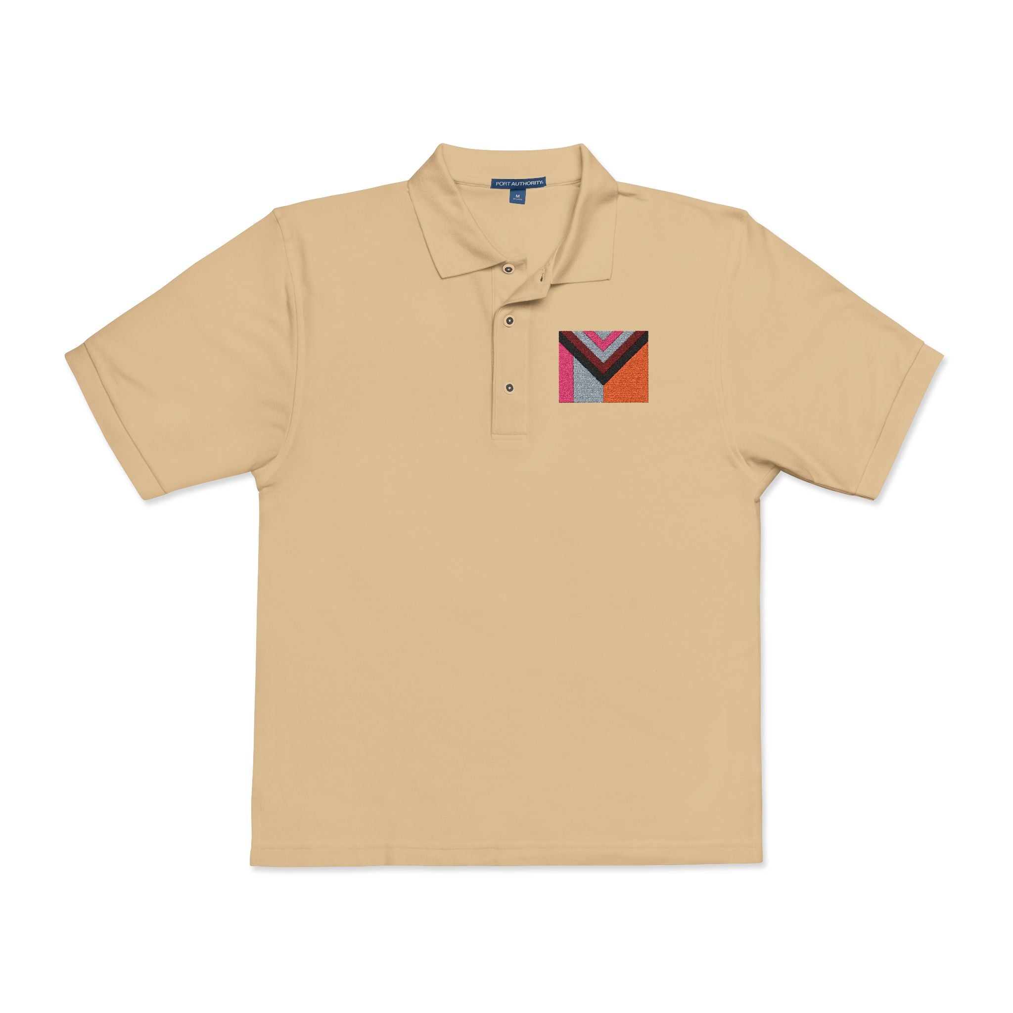 Polo Shirt Philly Inspired Pride Flag Embroidery