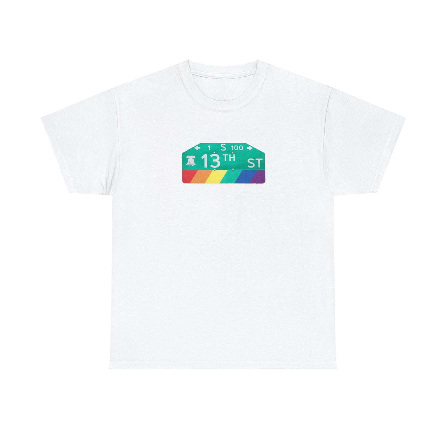 Philly Gayborhood Street Sign Cotton Tee