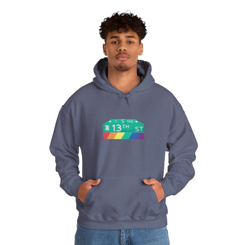 Philly Gayborhood Street Sign  Hoodie