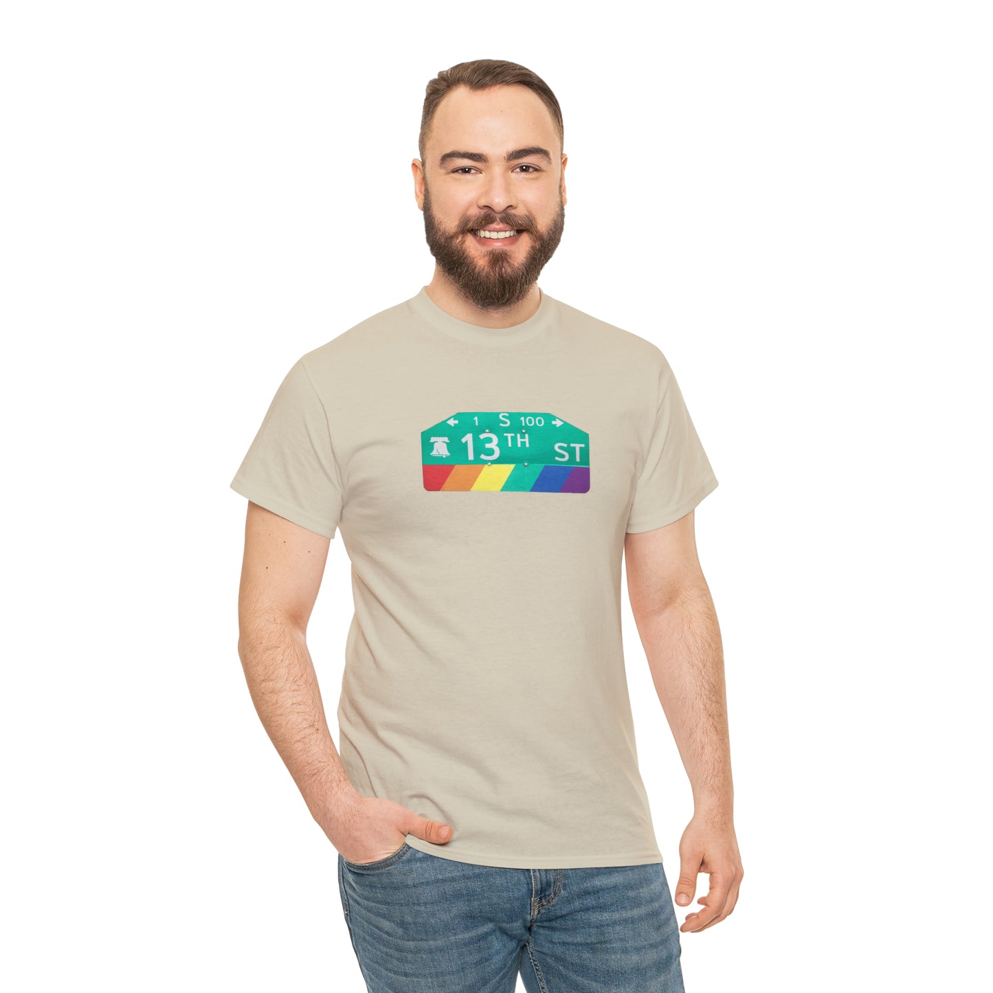 Philly Gayborhood Street Sign Cotton Tee