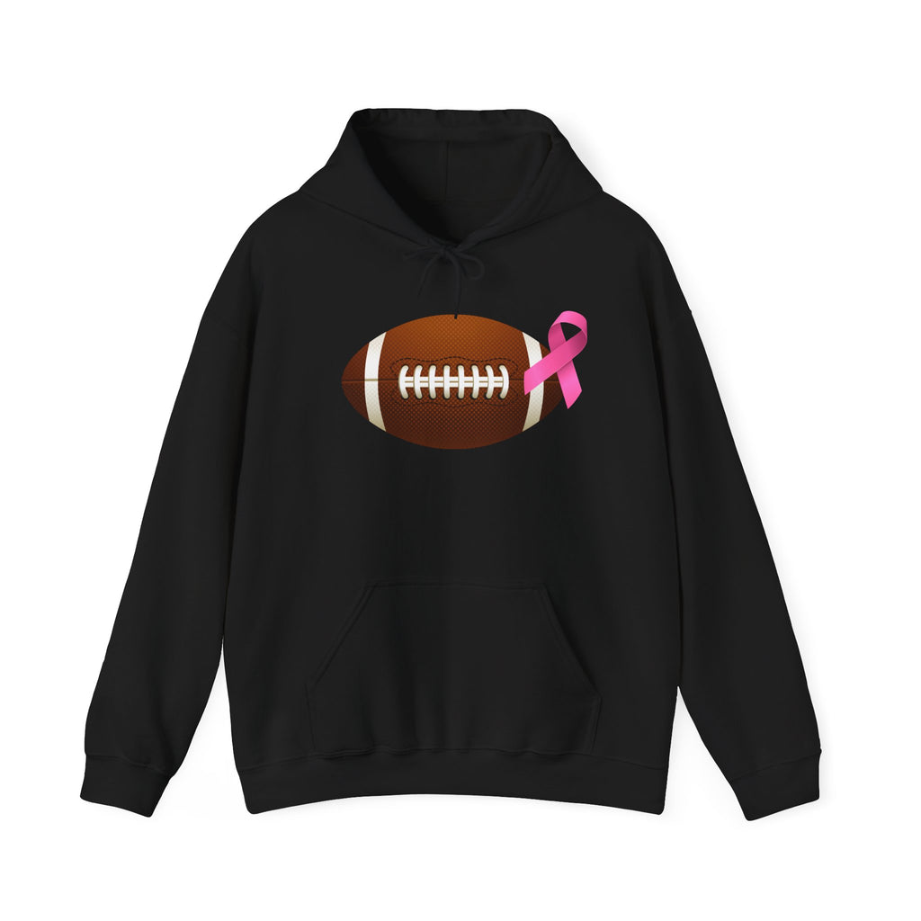 Breast Cancer Football Heavy Blend™ Hoodie