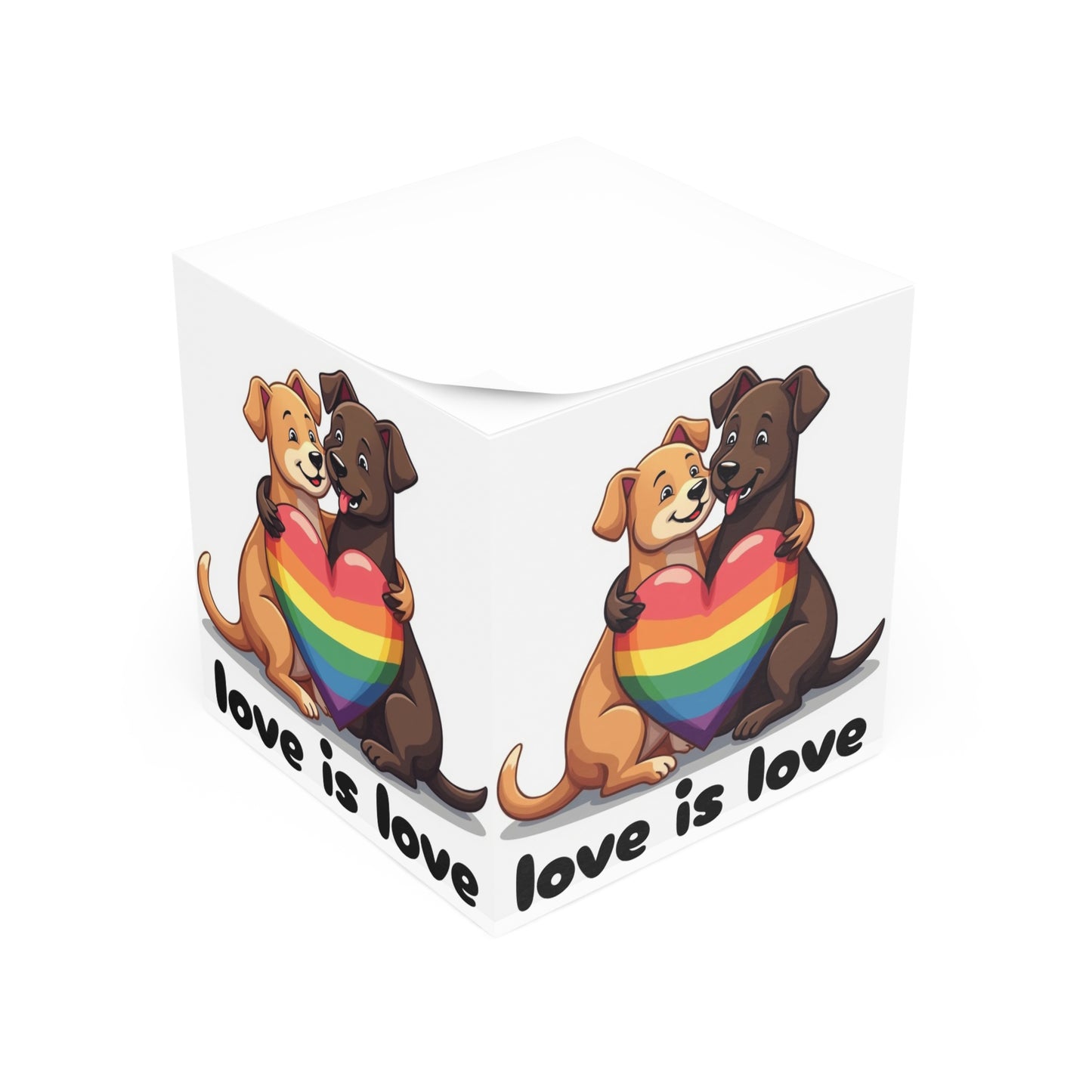Note Cube - Puppy Love Is Love Memo Pad