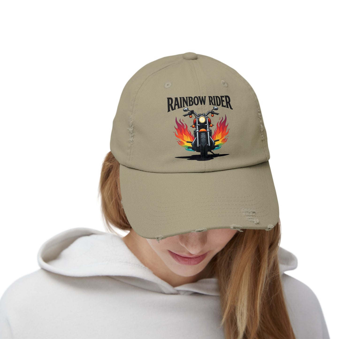 Rainbow Rider Distressed Design