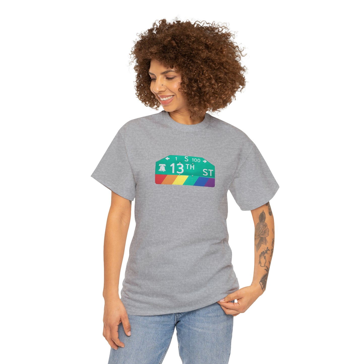 Philly Gayborhood Street Sign Cotton Tee
