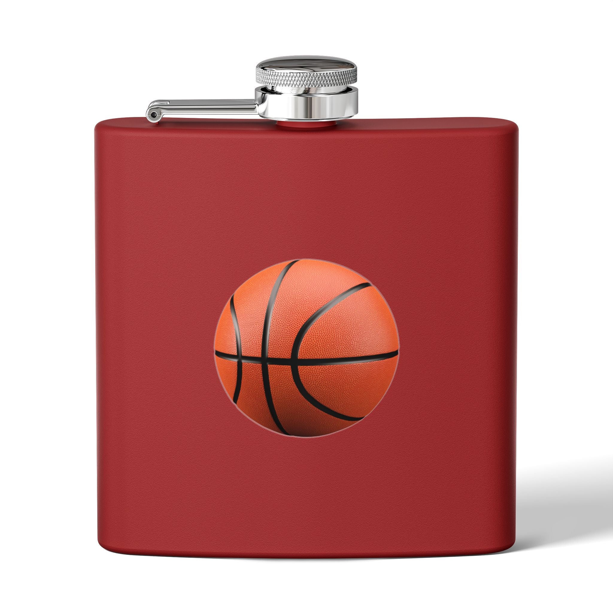 Basketball Stainless Steel Flask, 6oz