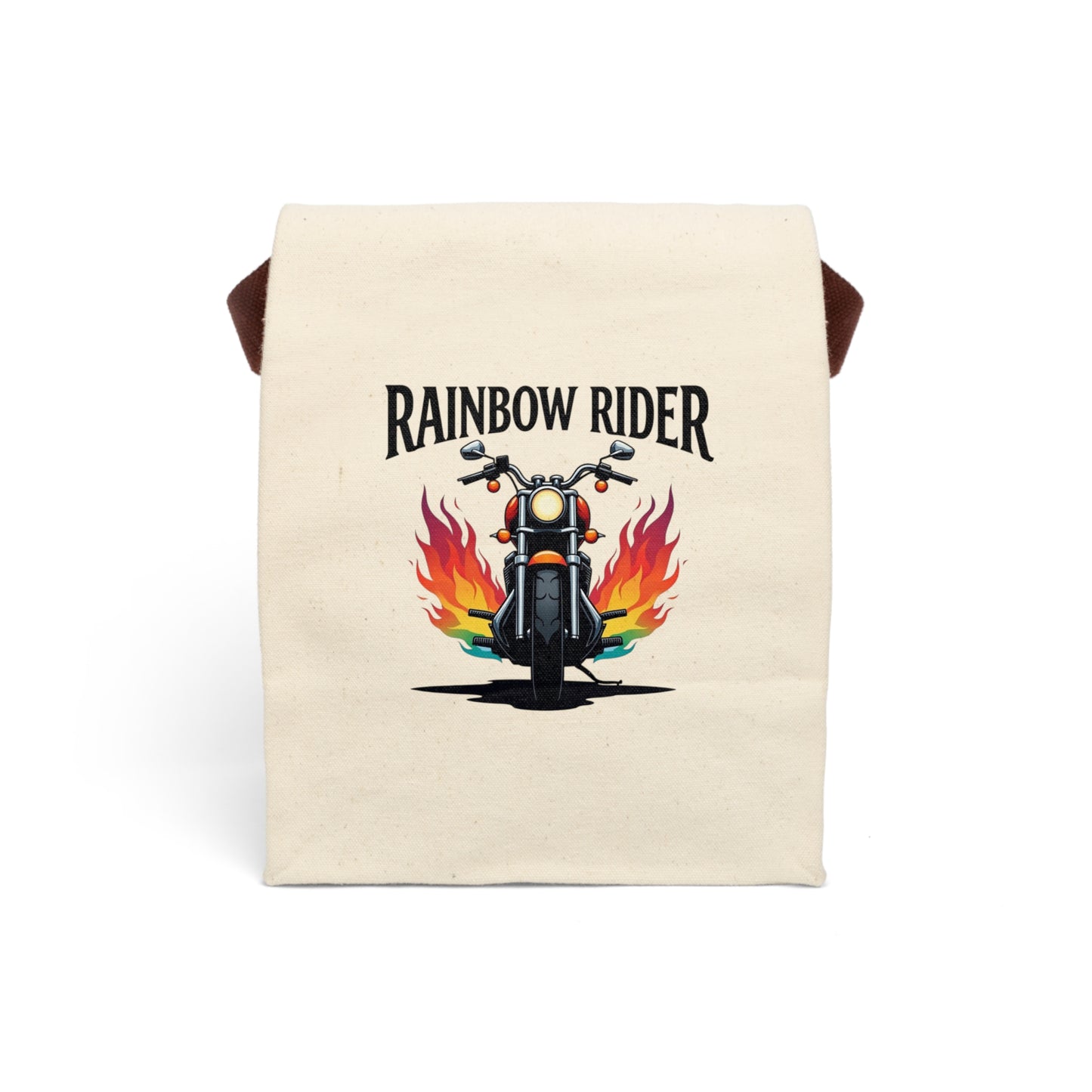 Canvas Lunch Bag Rainbow Rider