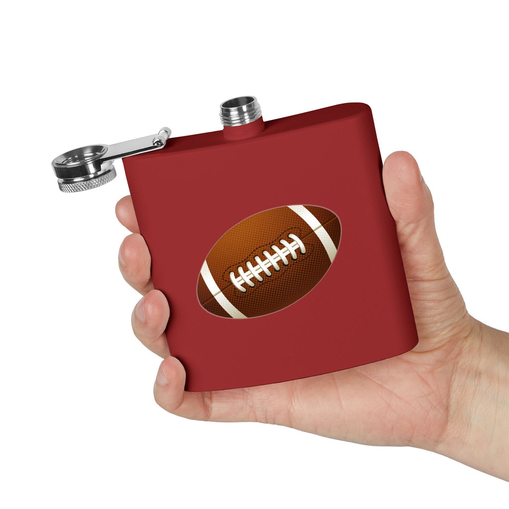 Football Stainless Steel Flask, 6oz