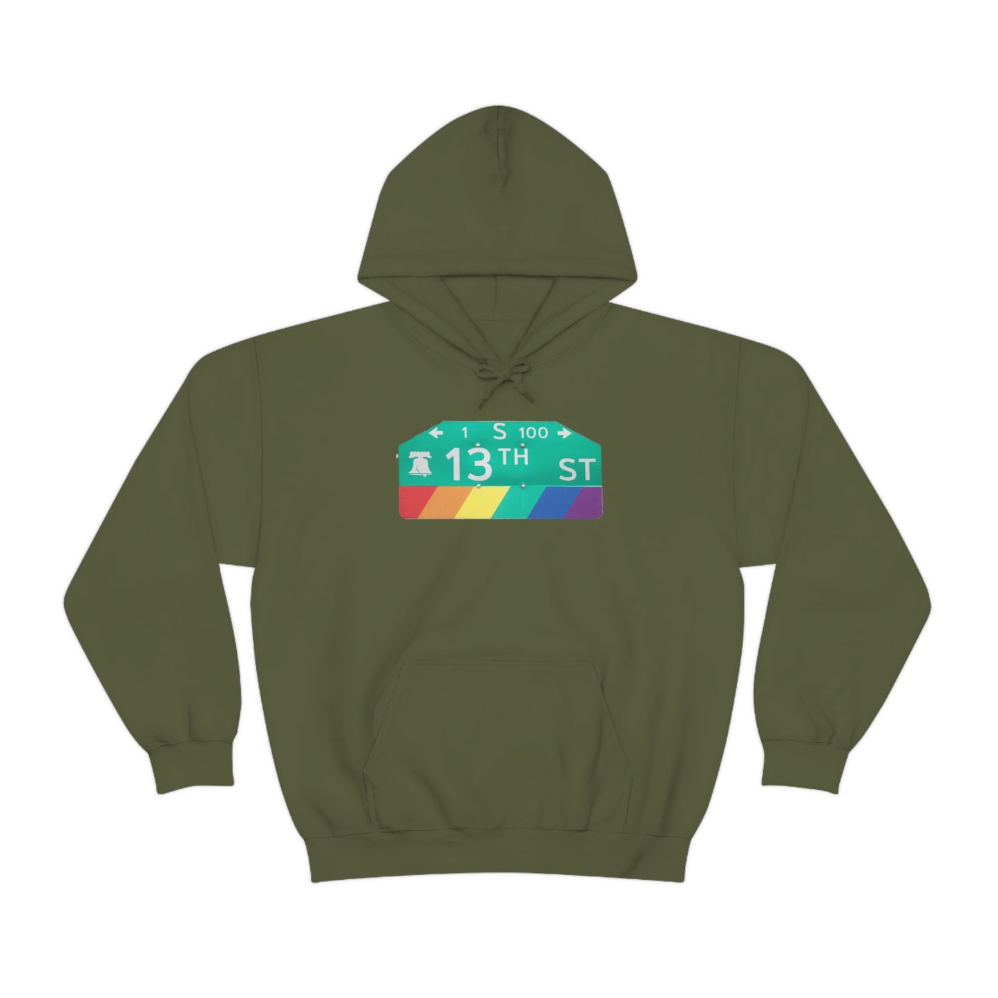 Philly Gayborhood Street Sign Hoodie