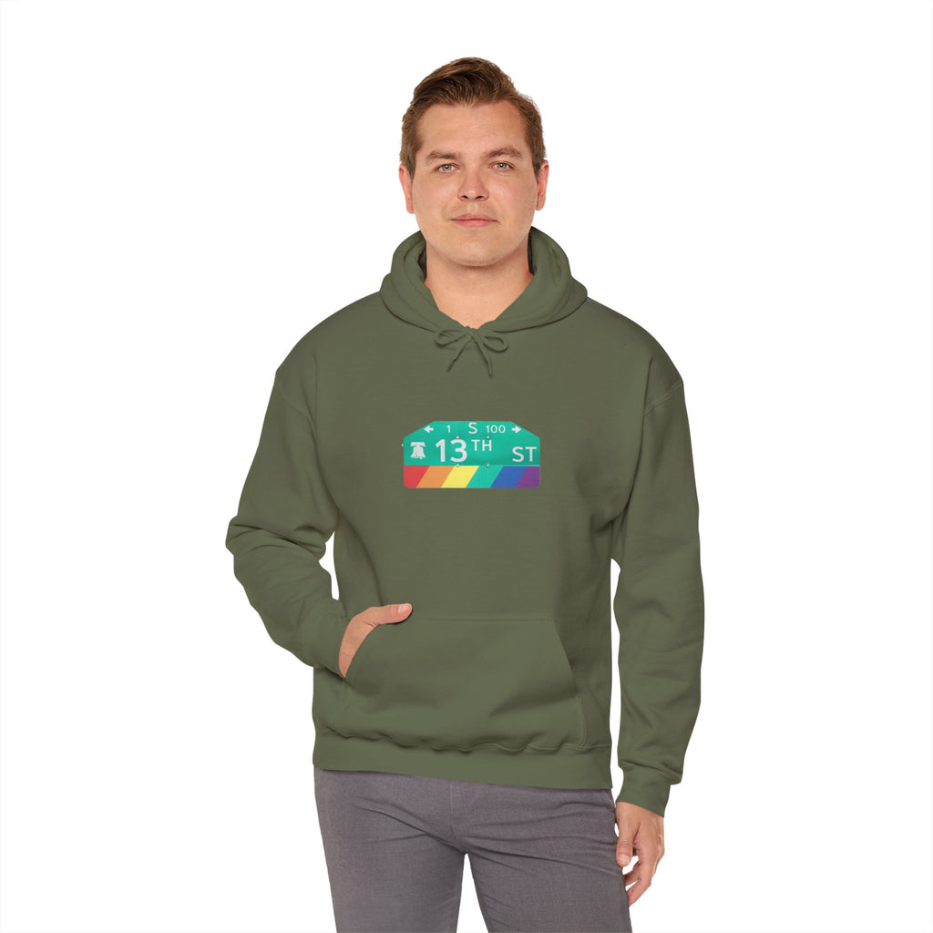Philly Gayborhood Street Sign  Hoodie
