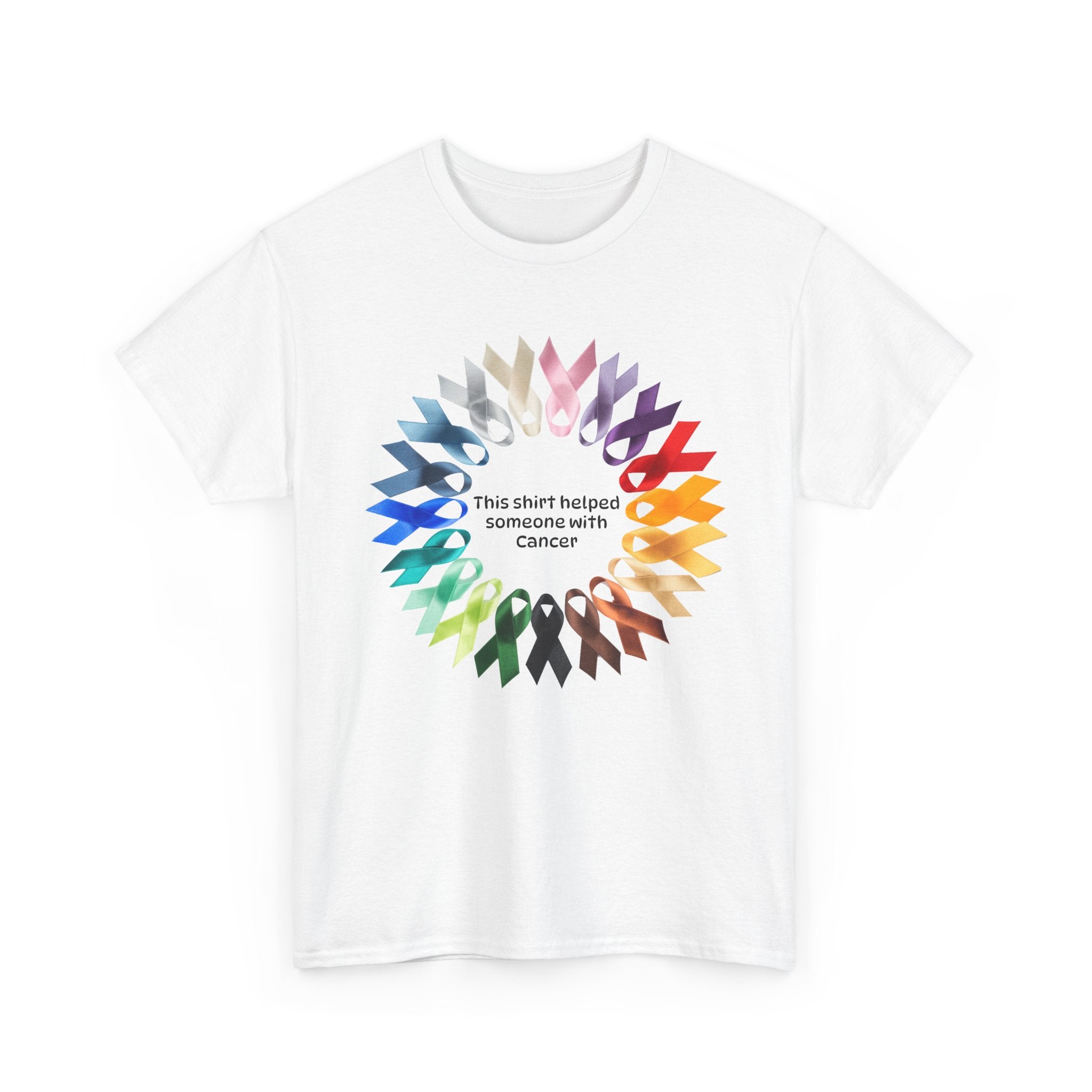 Helped someone with Cancer Heavy Cotton Tee