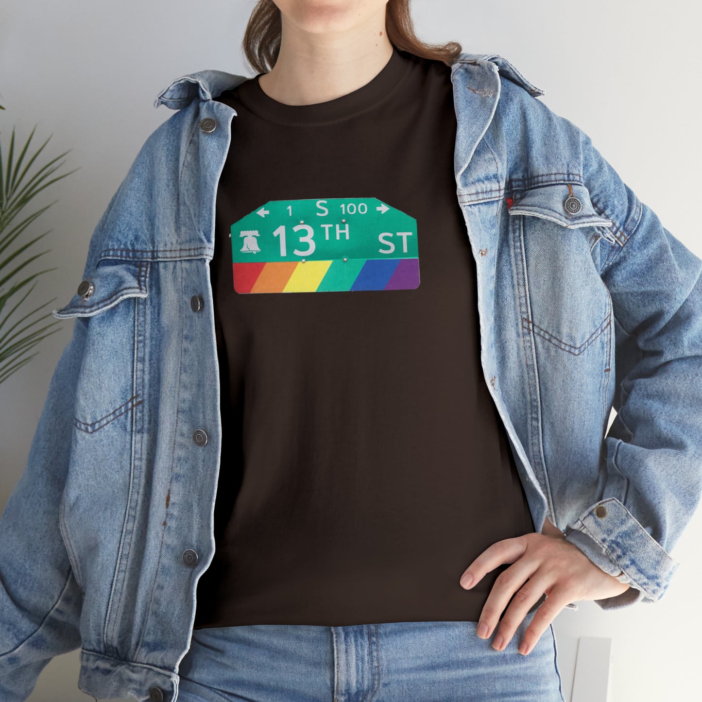 Philly Gayborhood Street Sign Cotton Tee