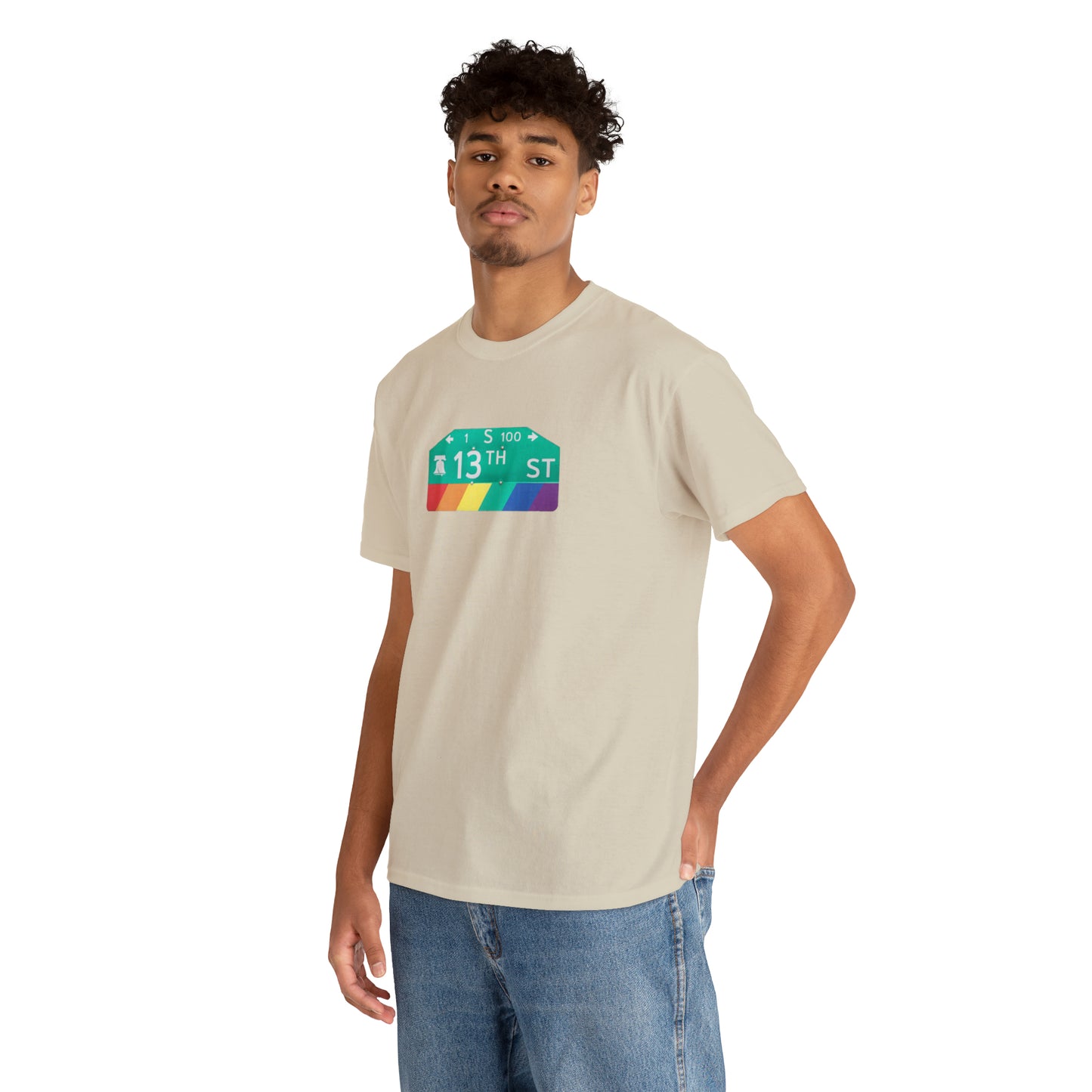 Philly Gayborhood Street Sign Cotton Tee