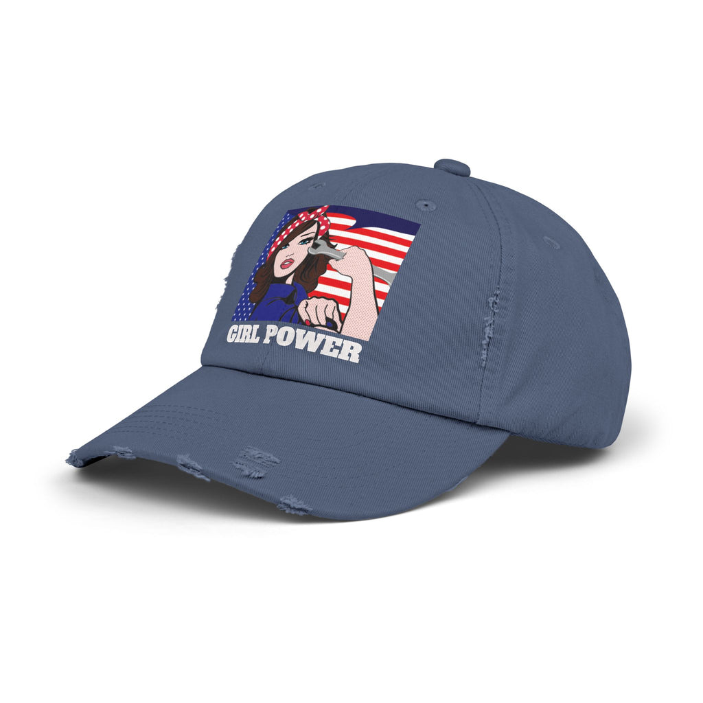 Girl Power Distressed Cap