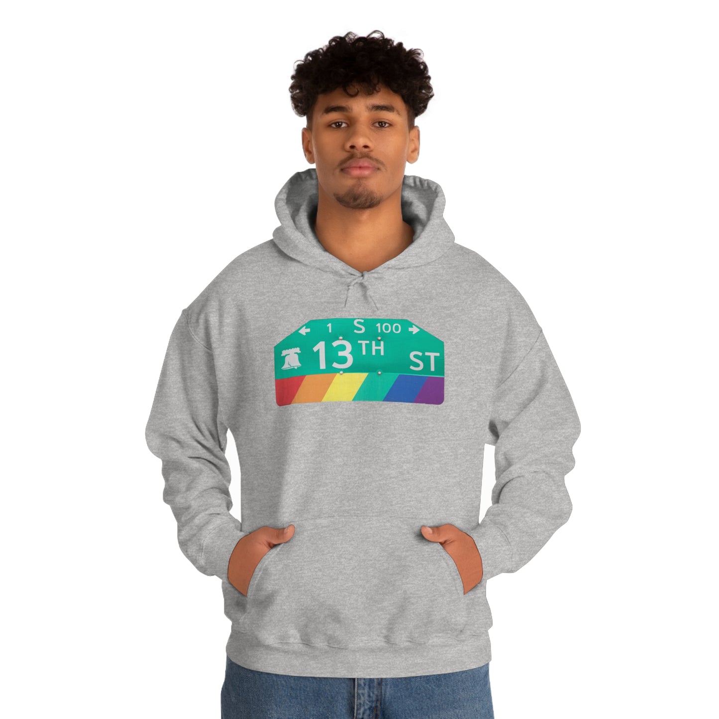 Philly Gayborhood Street Sign Hoodie
