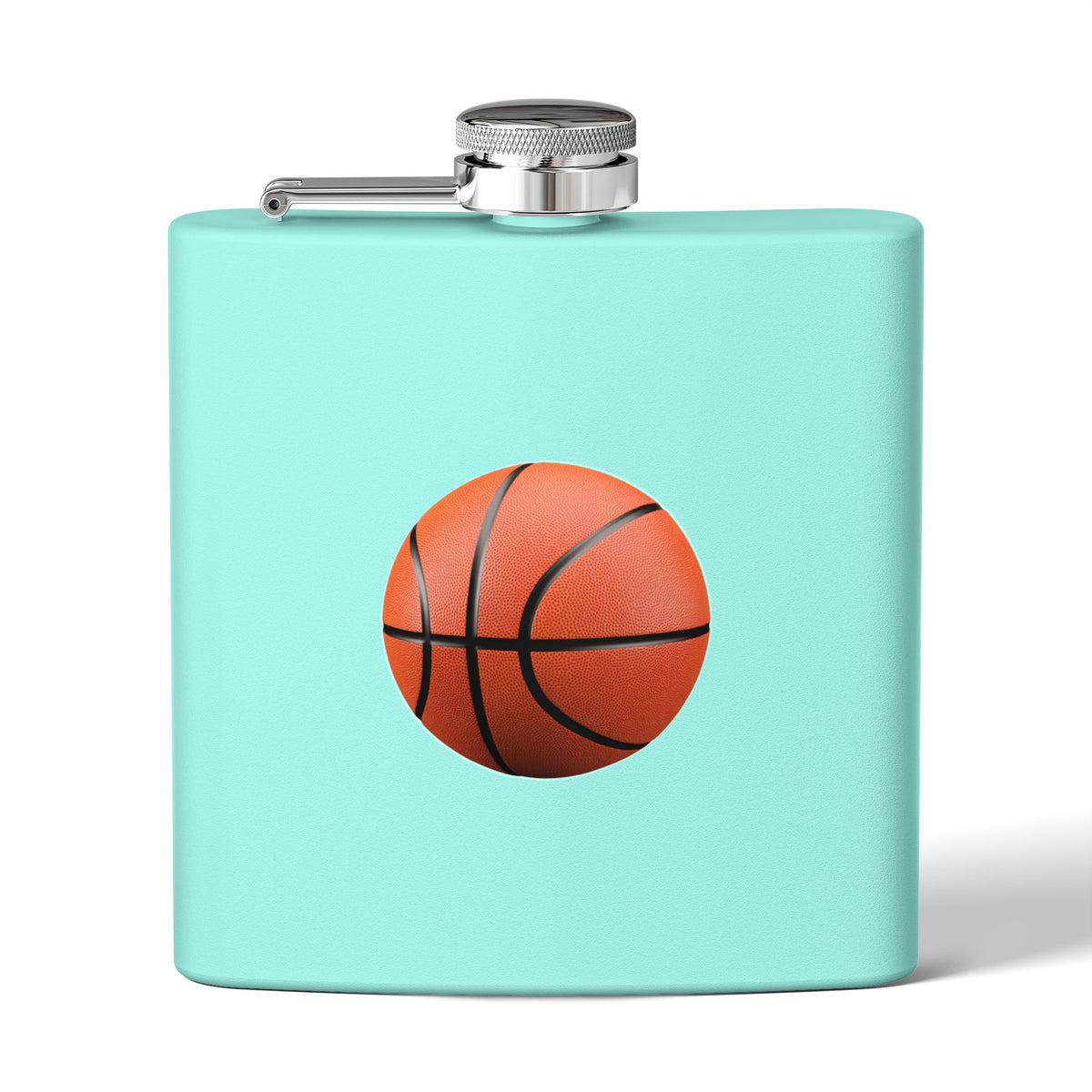 Basketball Stainless Steel Flask, 6oz