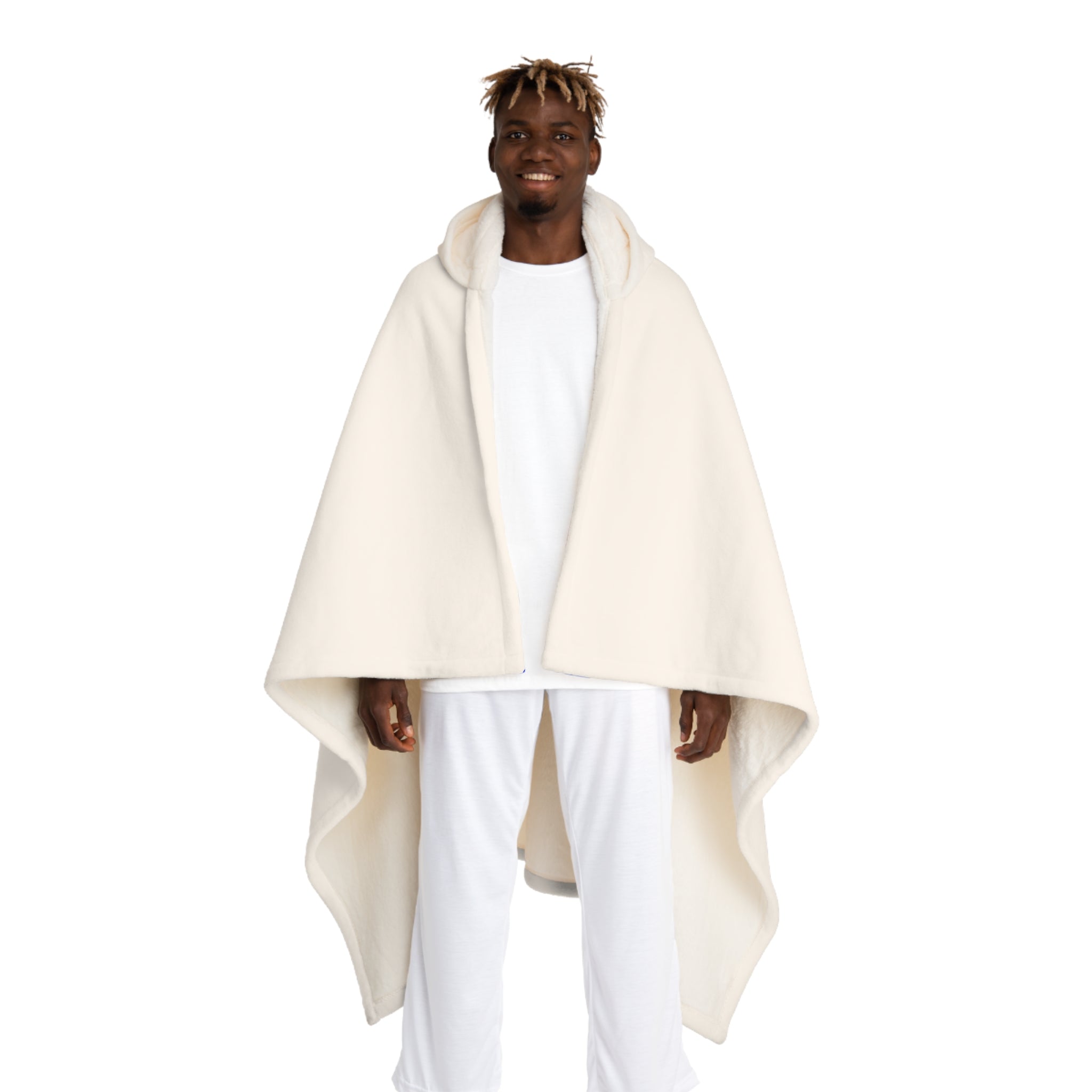Rainbow "?" Hooded Sherpa Blanket