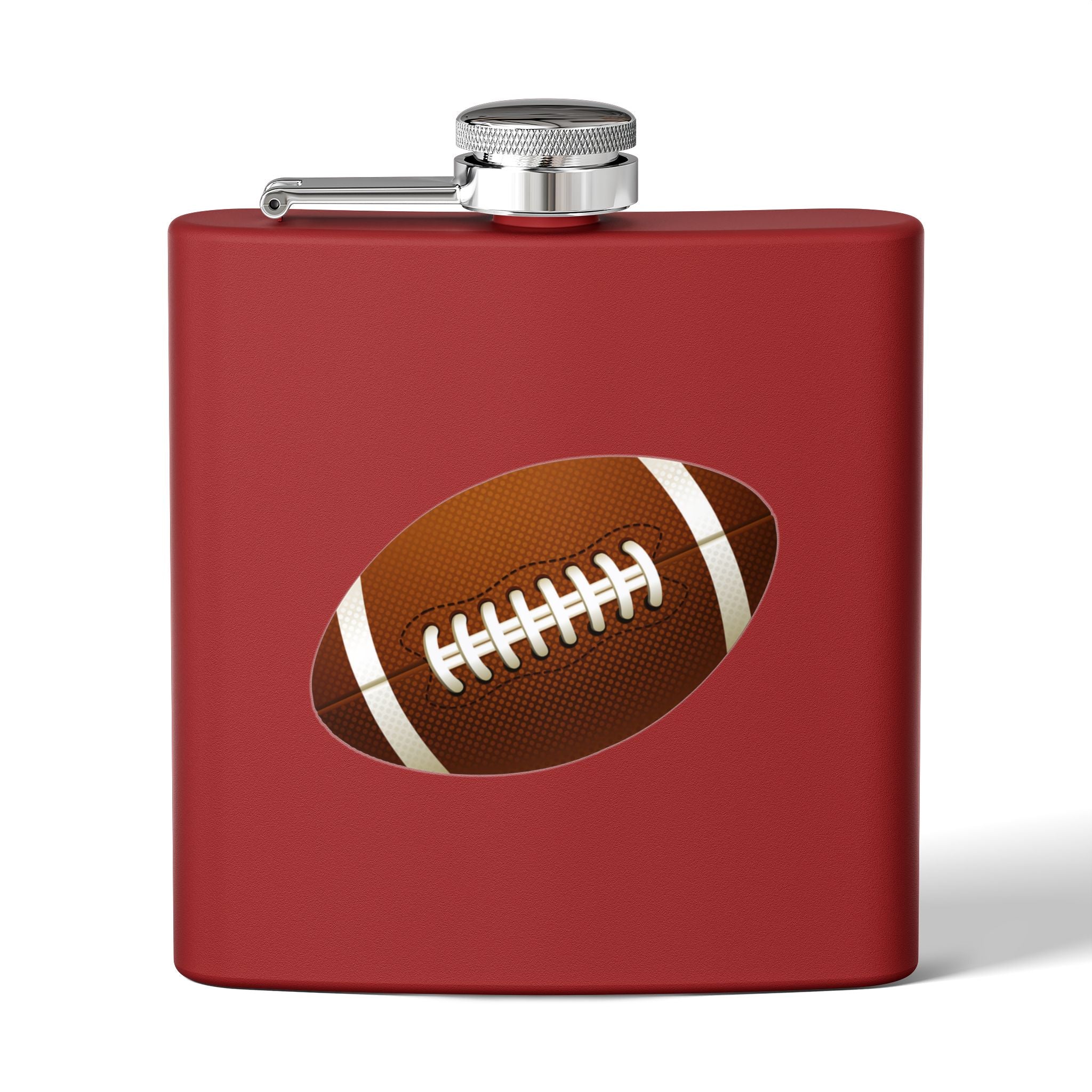 Football Stainless Steel Flask, 6oz