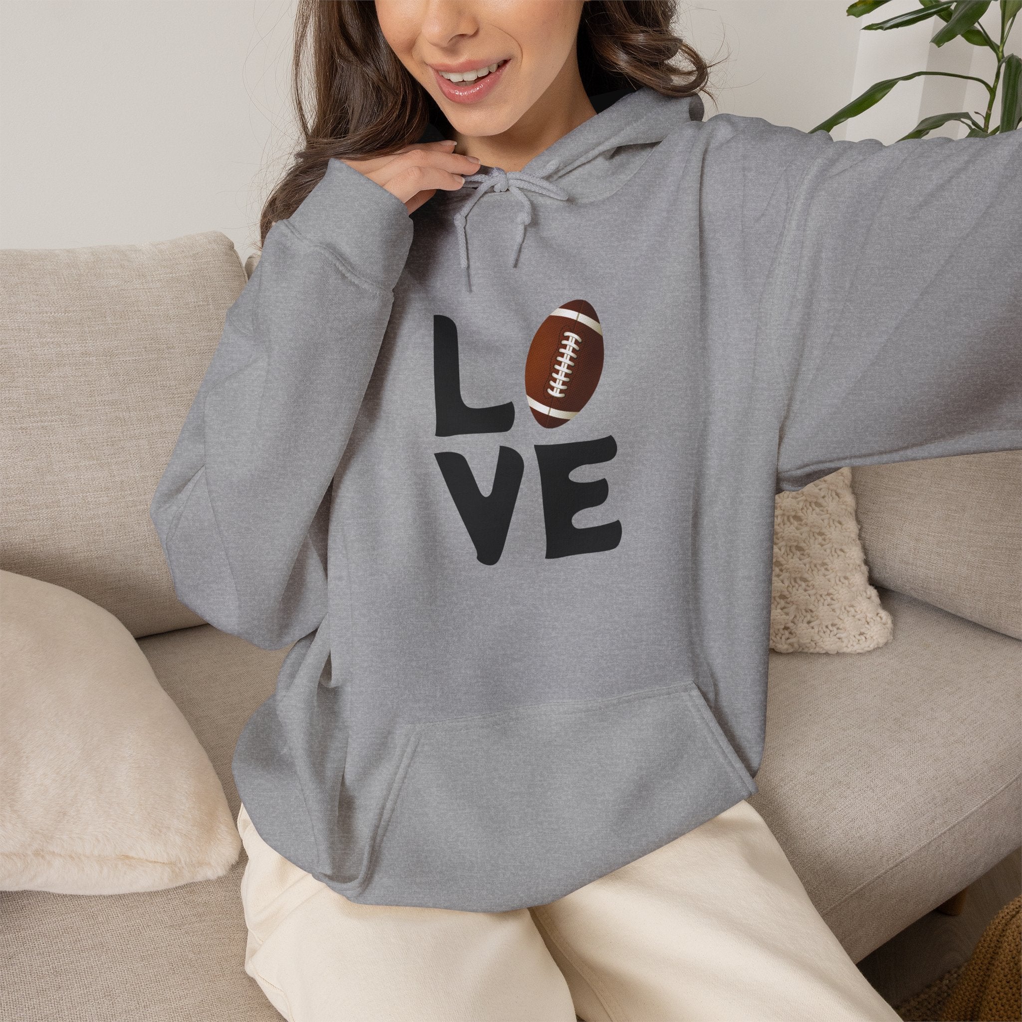 LOVE Football Heavy Blend™ Hoodie